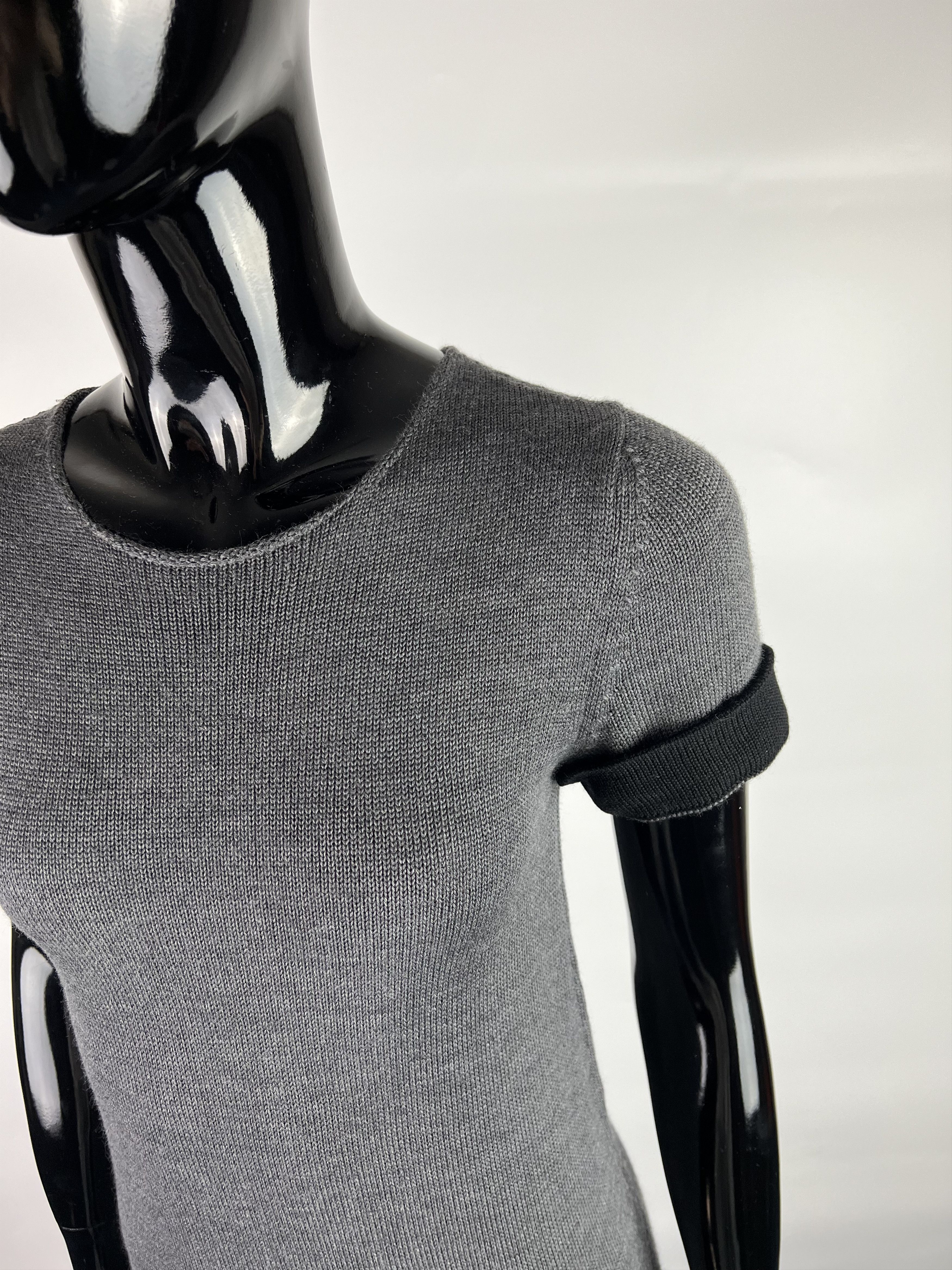 TWINSET Twin-Set Gray 100% Wool Dress Size M Size M / US 6-8 / IT 42-44 - 8 Thumbnail