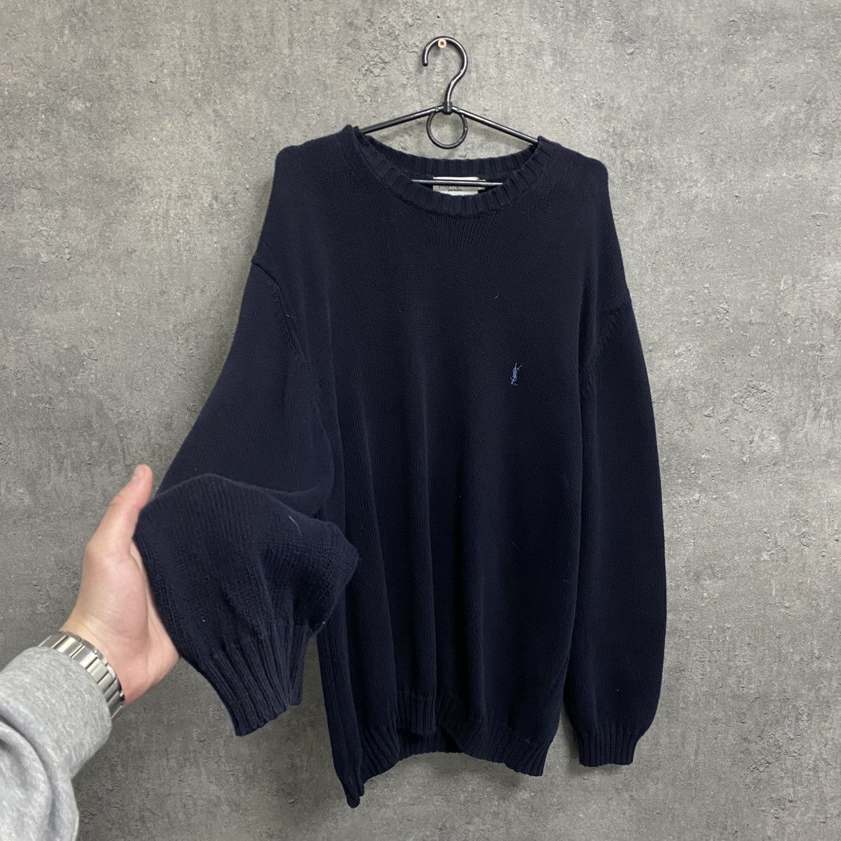 Yves Saint Laurent Vintage YSL Sweater Knit Yves Saint Laurent Sweatshirt Size US XL / EU 56 / 4 - 2 Thumbnail