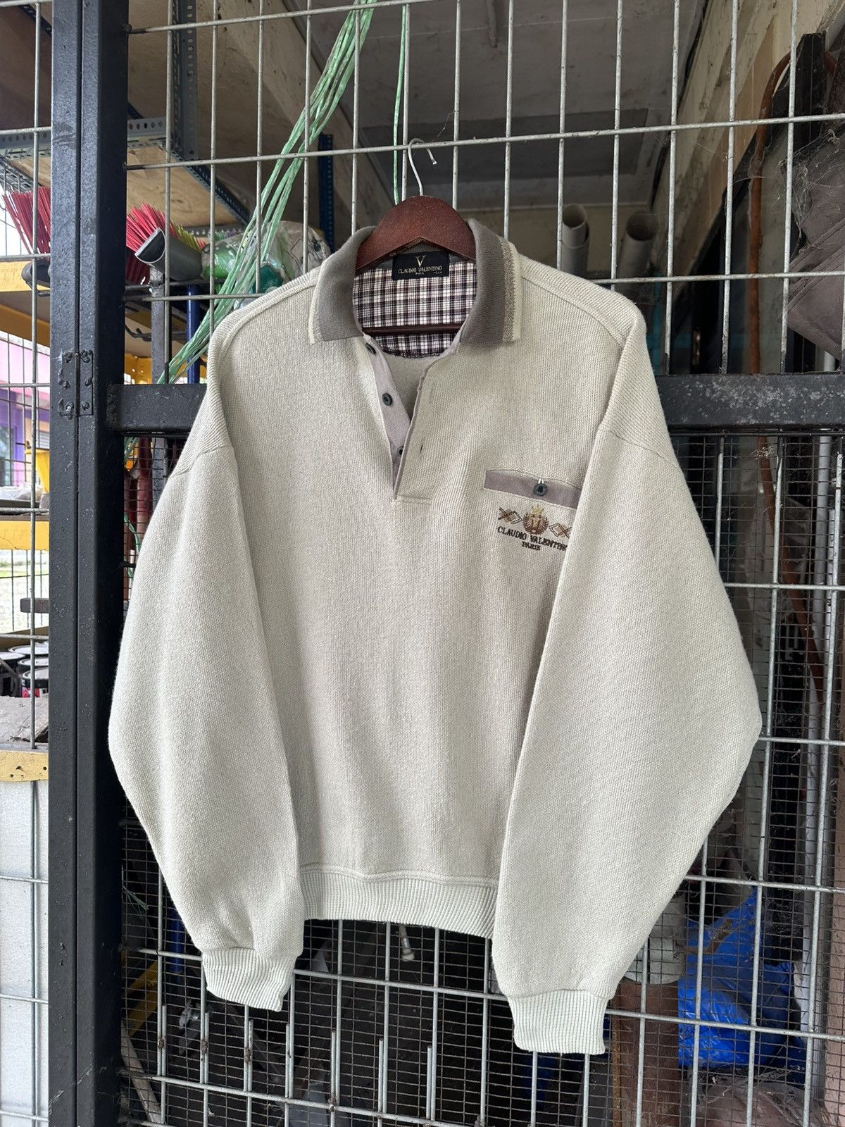 Valentino 👹Claudio Valentino Paris Button Down Sweater Size US L / EU 52-54 / 3 - 4 Thumbnail