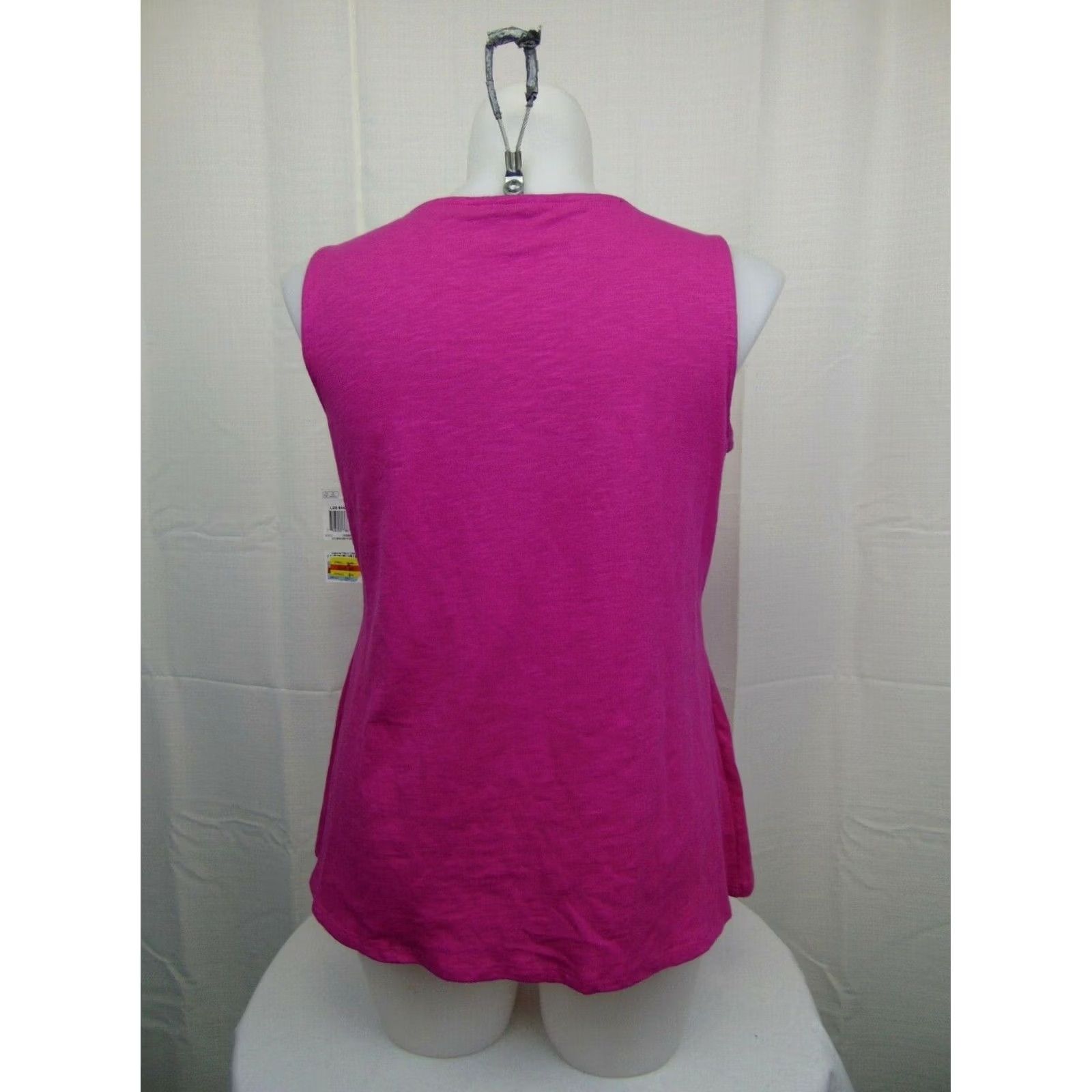 Charter Club Charter Club Sleeveless Crochet Yoke Top Plus Size 1X Spanish Rose Pink #3761 Size XL / US 12-14 / IT 48-50 - 4 Thumbnail