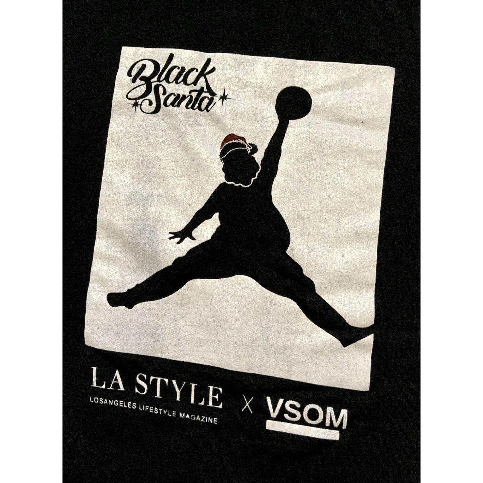 Vintage VINTAGE Baron Davis UWish 3rd Annual Black Santa Celebrity Basketball Game Hoodie Sz. M Men's Basketball Pro World Pullover Black M Size US M / EU 48-50 / 2 - 6 Thumbnail