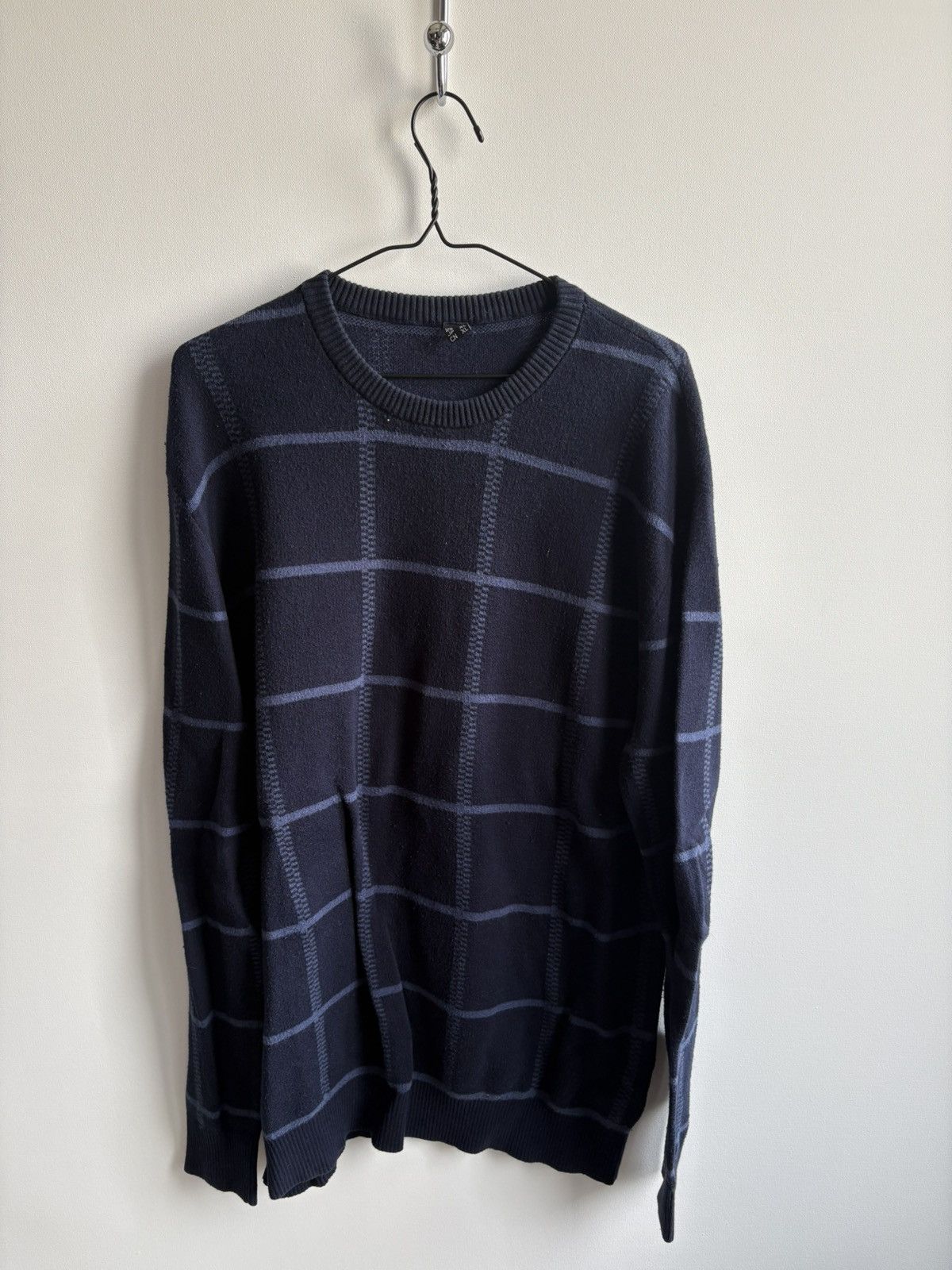 Vintage Vintage Streetwear Hype Design Dark Blue Knitwear Sweater Size US L / EU 52-54 / 3 - 1 Thumbnail