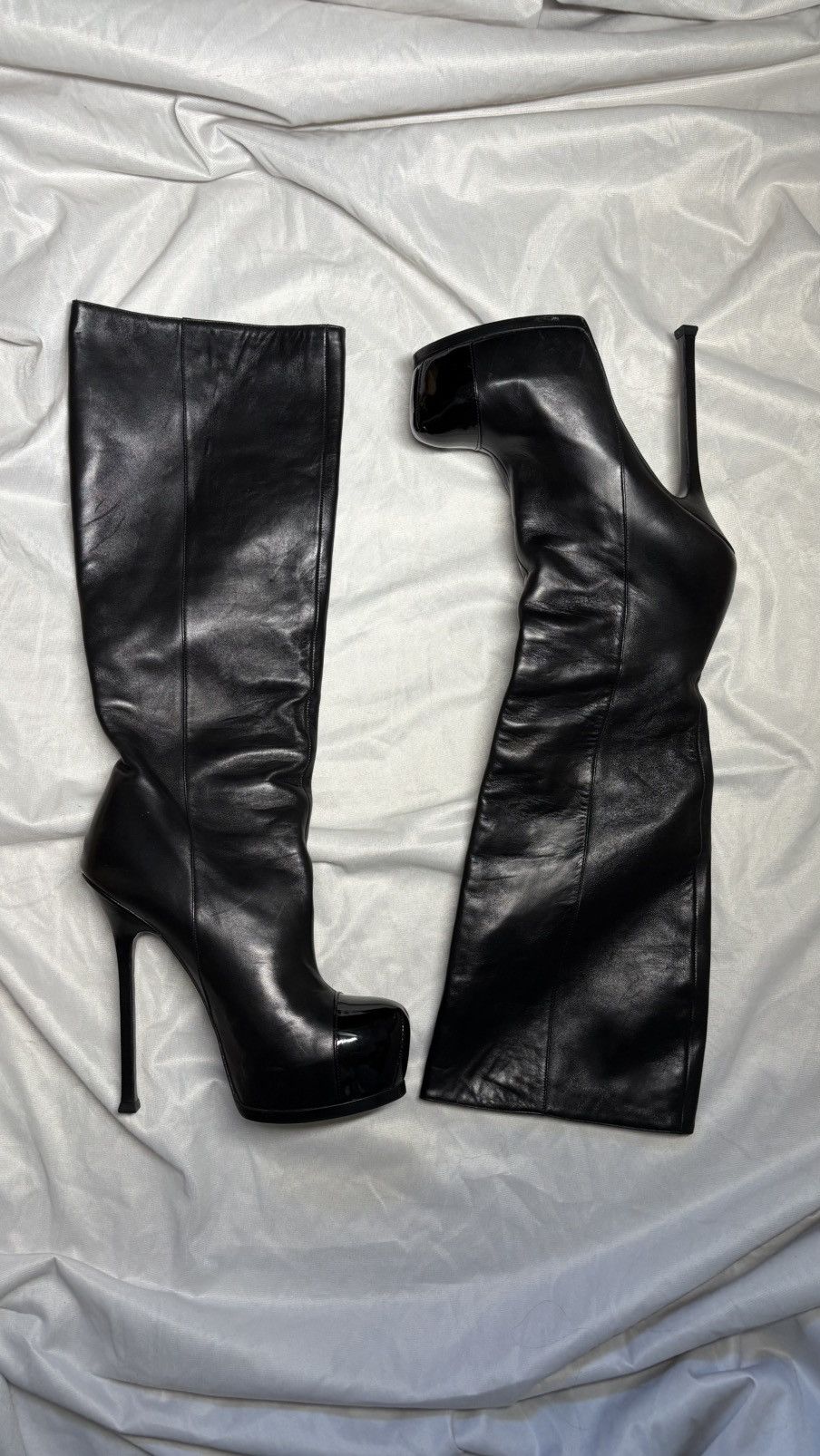 Saint Laurent Paris Saint laurent ysl vintage high boots heels dance luxury 39 Size US 8.5 / IT 38.5 - 1 Thumbnail