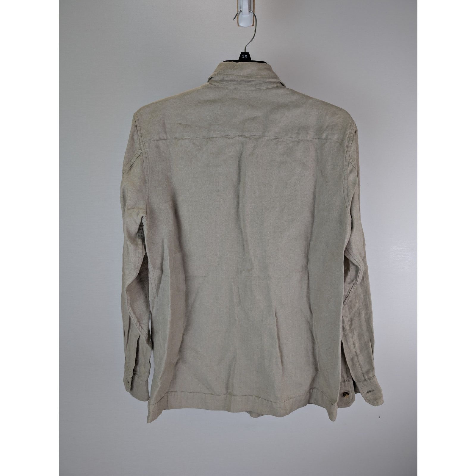 Boglioli o1rshd1 CC20 Button up Shirt with herringbone pattern Beige Size US S / EU 44-46 / 1 - 10 Thumbnail