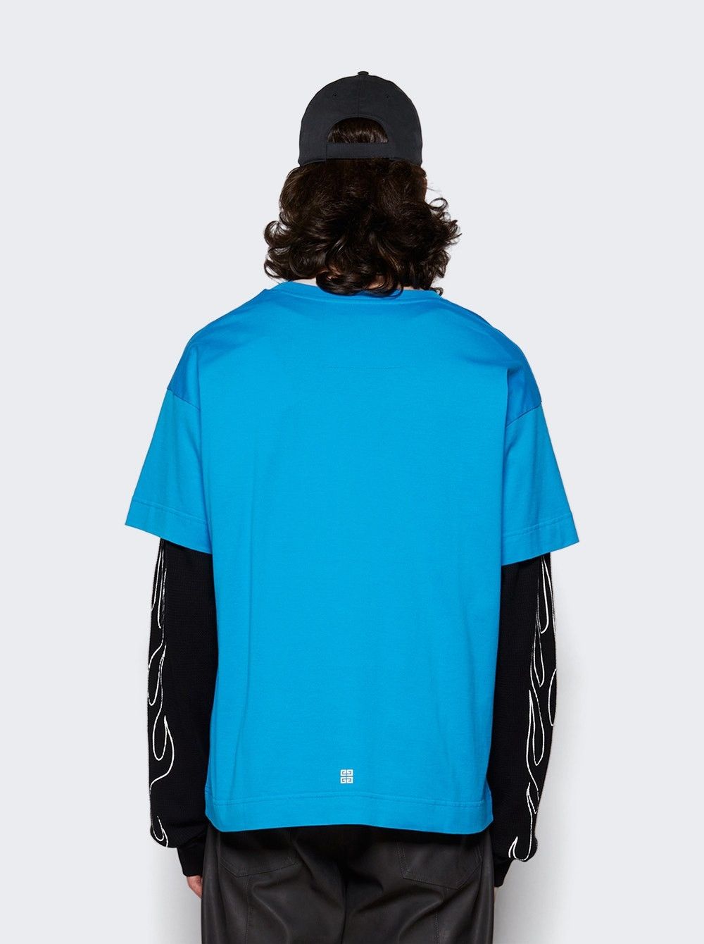 Givenchy Blue Lightning Logo T-Shirt Size US XL / EU 56 / 4 - 5 Thumbnail