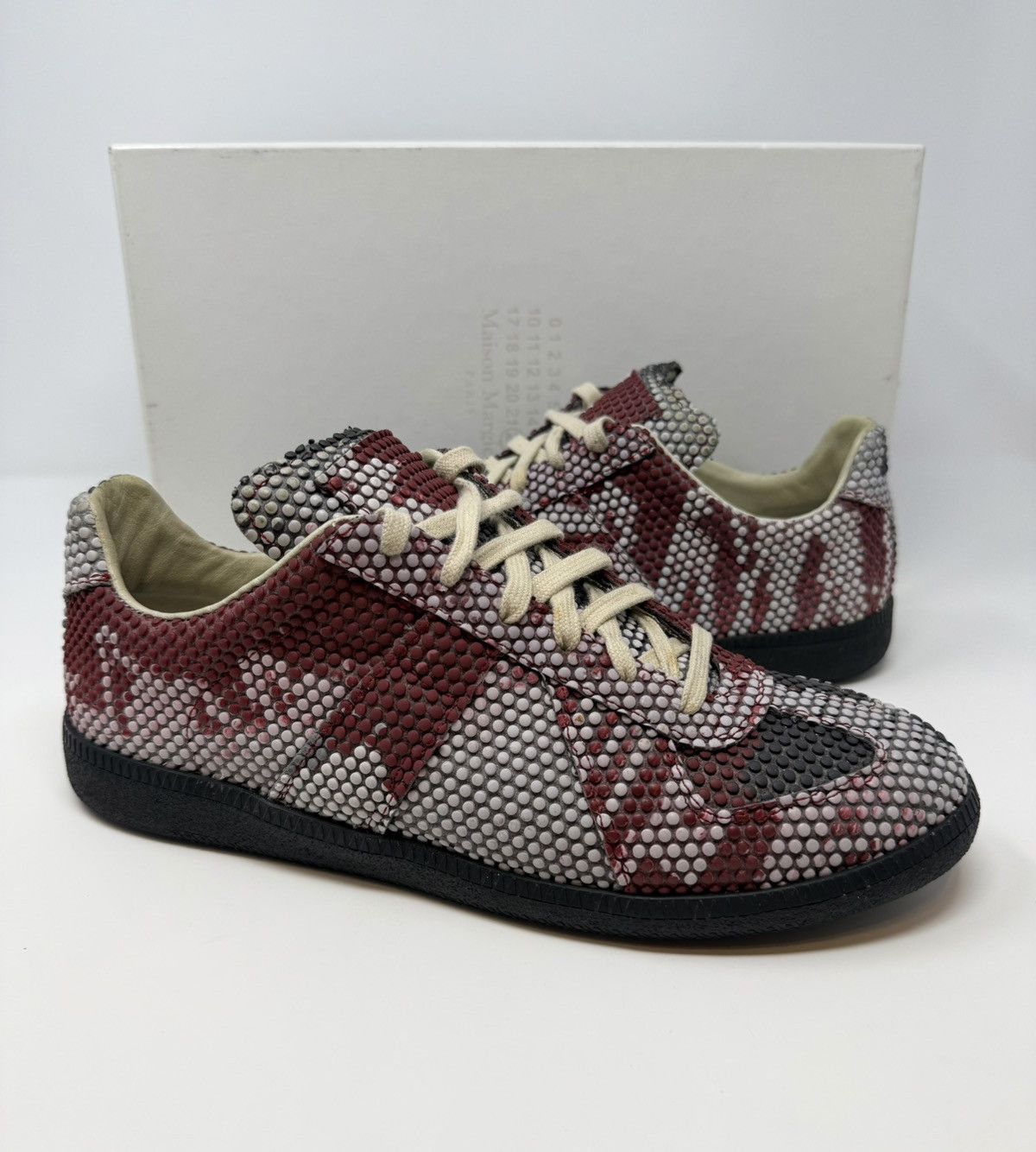 Maison Margiela Maison Margiela Replica GAT Snakeskin Rubber Sneaker Size US 9 / EU 42 - 1 Thumbnail