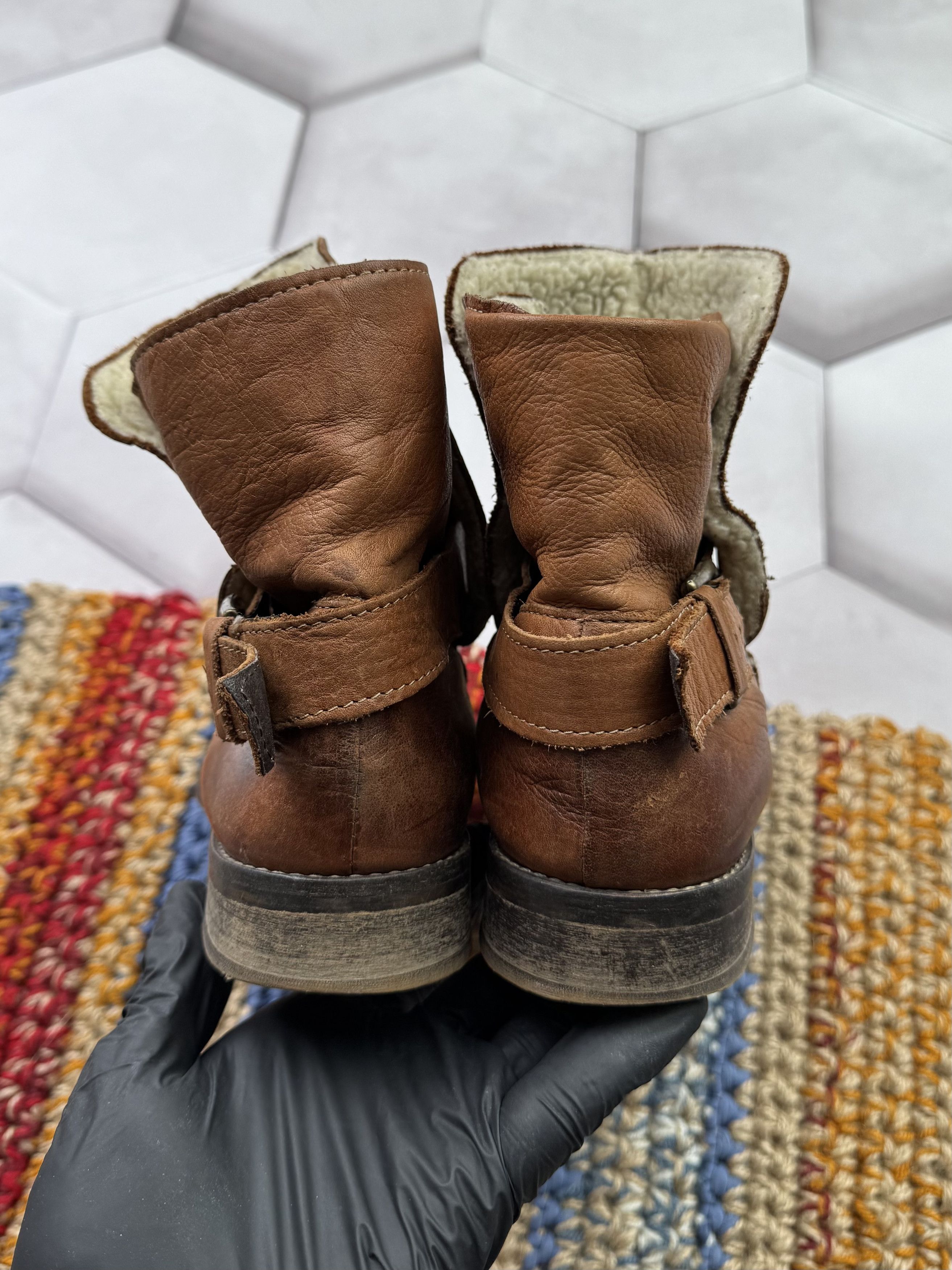Vintage Vintage Leather Boots With Straps(E4) Size US 8 / EU 41 - 8 Thumbnail