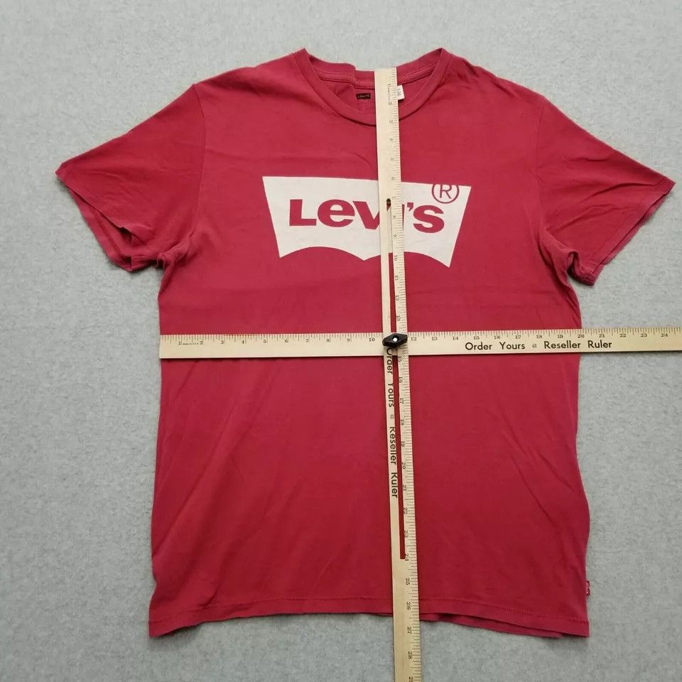 Levi's Levis Shirt Mens Large Short Sleeve Crew Neck Spell Out Logo Size US L / EU 52-54 / 3 - 4 Thumbnail