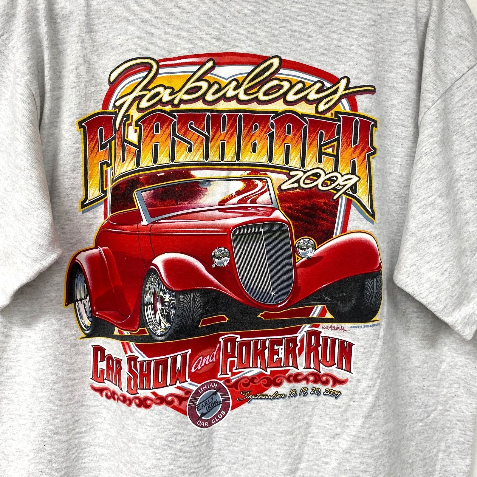 Anvil Anvil Fabulous Flashback Car Show 2009 Poker Button T Shirt Size US XL / EU 56 / 4 - 5 Thumbnail