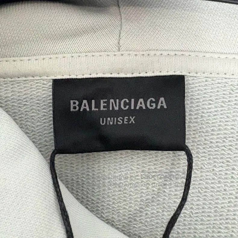 Balenciaga Balenciaga New Distressed Tape Coke Wave White Hoodie. Size US L / EU 52-54 / 3 - 3 Thumbnail