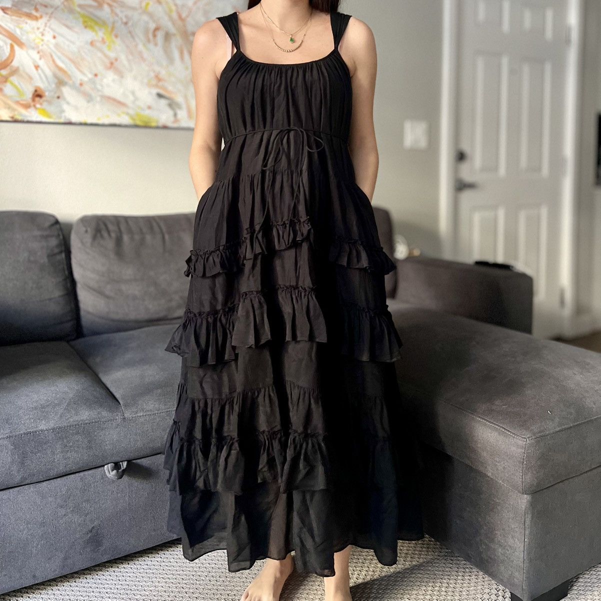 Cinq a Sept Cinq a Sept Kandra Ruffled Maxi Dress Size XS / US 0-2 / IT 36-38 - 1 Thumbnail