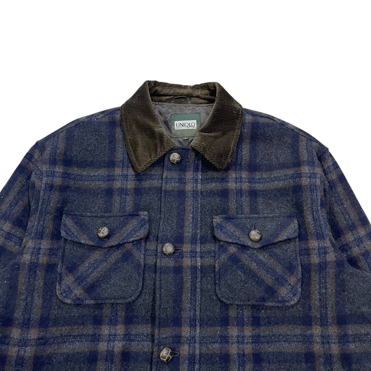 Uniqlo Vintage 90’s Uniqlo Plaid Wool Jacket Size US L / EU 52-54 / 3 - 2 Thumbnail
