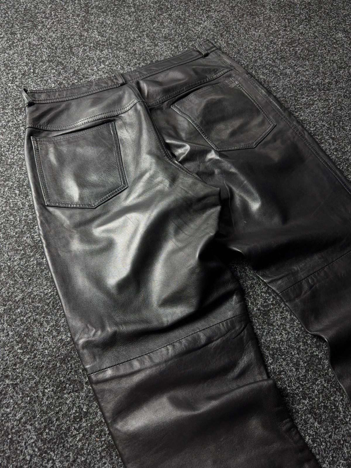 Leather Y2K Vintage Leather Pants Opium Style Alt Biker USA Rare Size US 34 / EU 50 - 16 Thumbnail