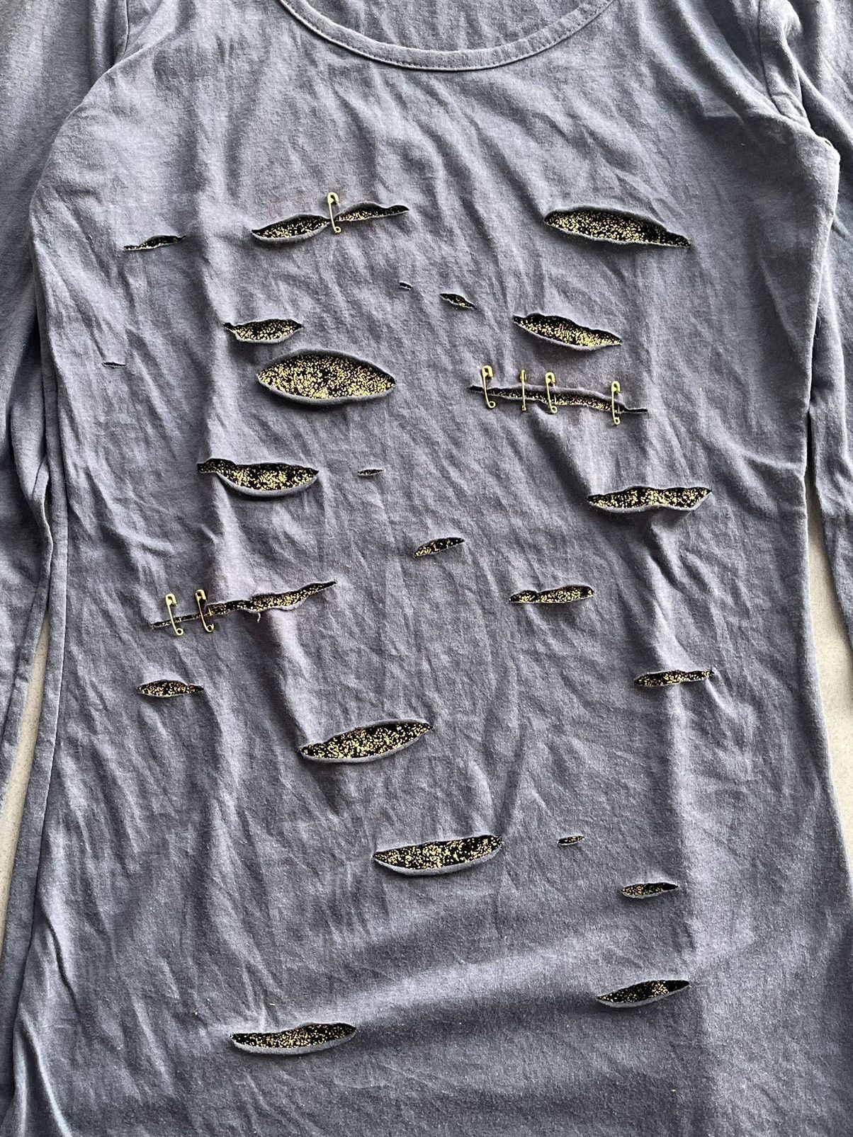 If Six Was Nine Distressed~Ccoltong Seditionaries Punk Style Mesh LongSleeve Size US M / EU 48-50 / 2 - 2 Thumbnail