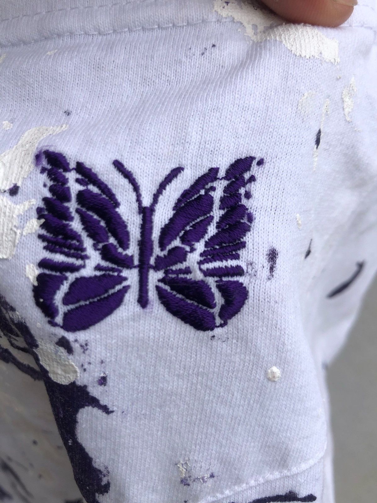 Needles × Nepenthes 🔆 Needles Embroidery Butterfly Panted T- Shirt Size US M / EU 48-50 / 2 - 10 Thumbnail