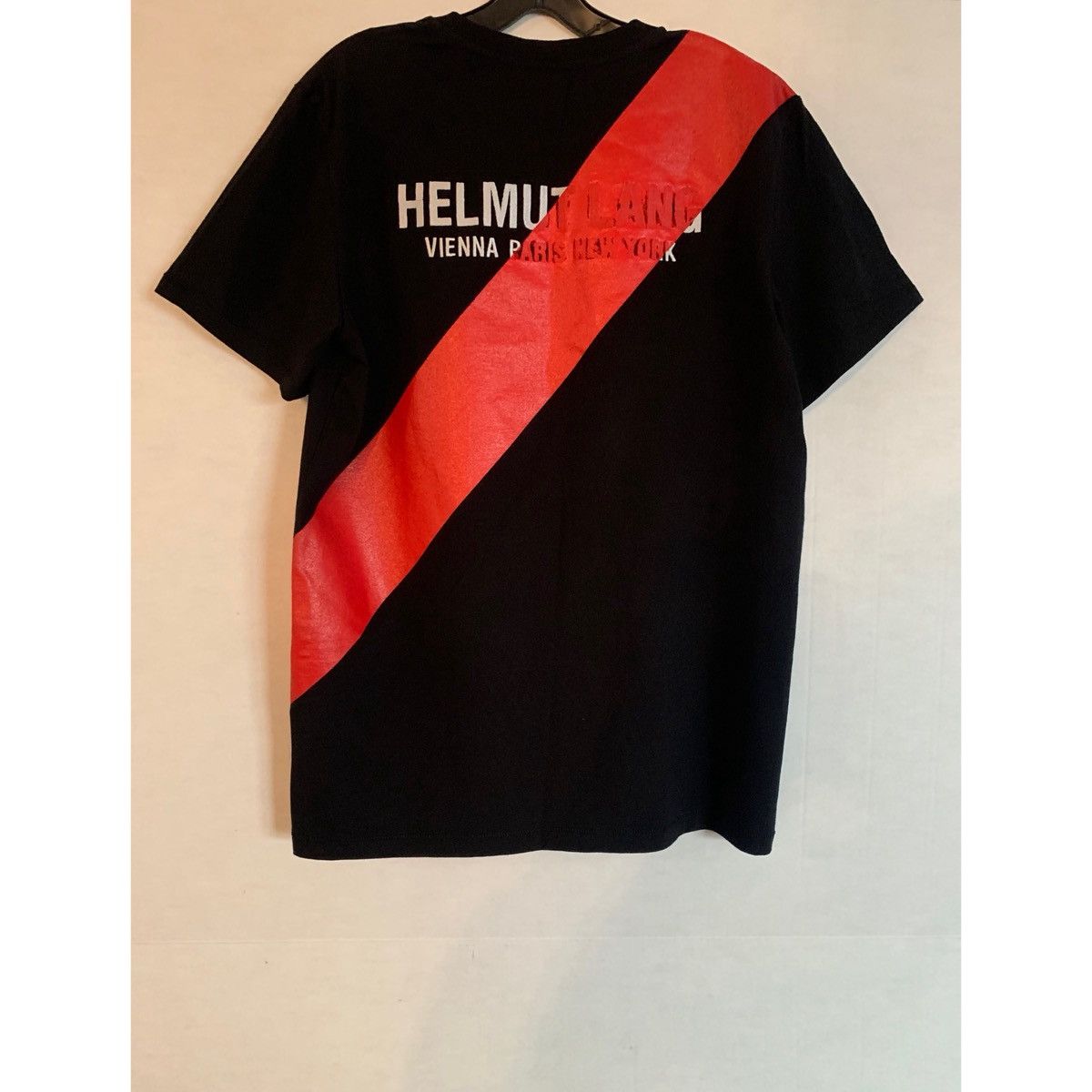 Helmut Lang HELMUT LANG SASH STRIPE LOGO T-SHIRT Size US M / EU 48-50 / 2 - 1 Thumbnail
