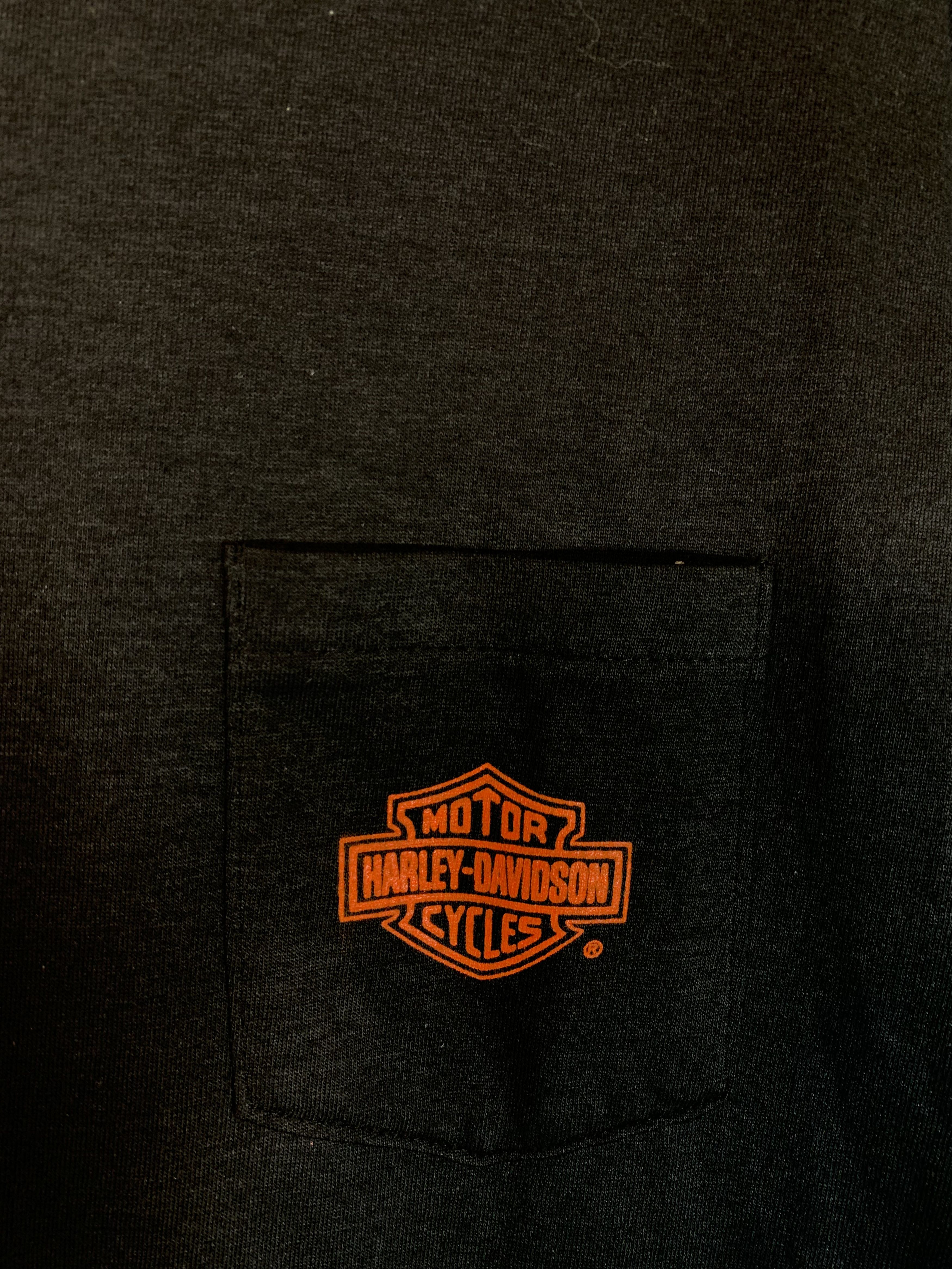 Harley Davidson RARE Vintage 80s 3D Emblem Harley Davidson Oceanside T-Shirt Size US M / EU 48-50 / 2 - 8 Thumbnail