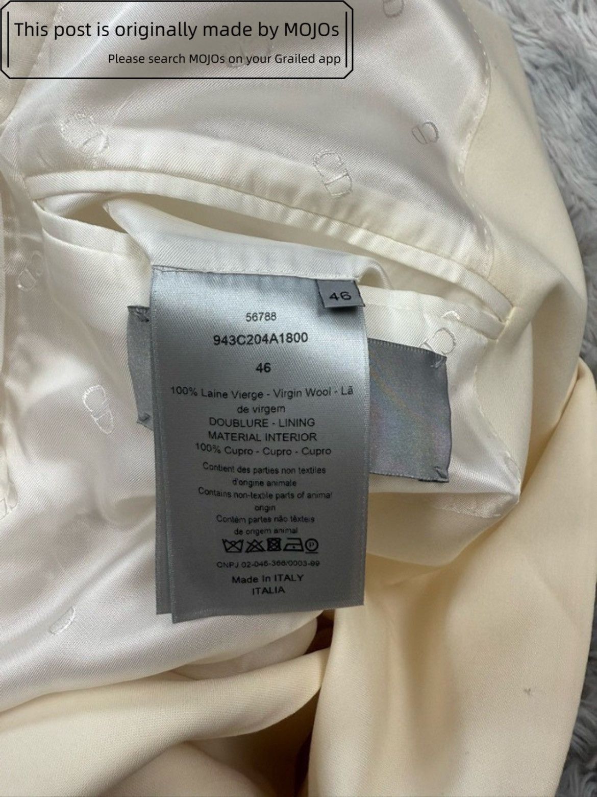 Dior Sz 46 Dior 19AW Runway Golden Button Jacket Size US S / EU 44-46 / 1 - 6 Thumbnail