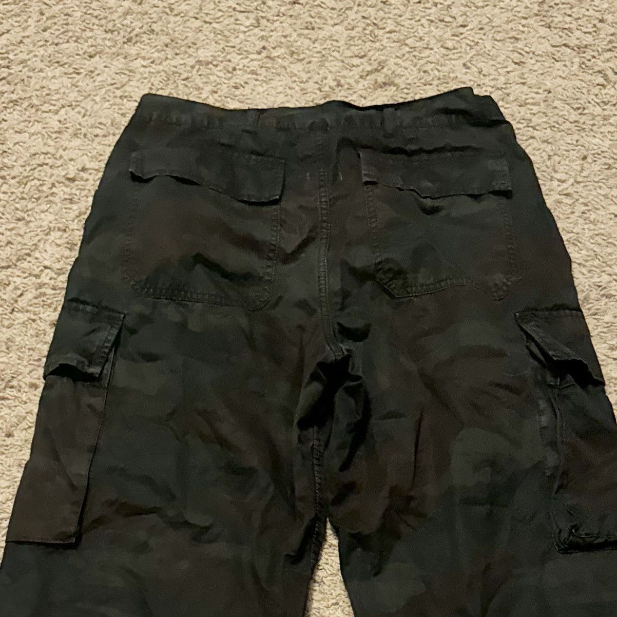 Vintage VINTAGE MILITARY CUSTOM DARK DYE CARGO PANTS! Size US 30 / EU 46 - 4 Thumbnail