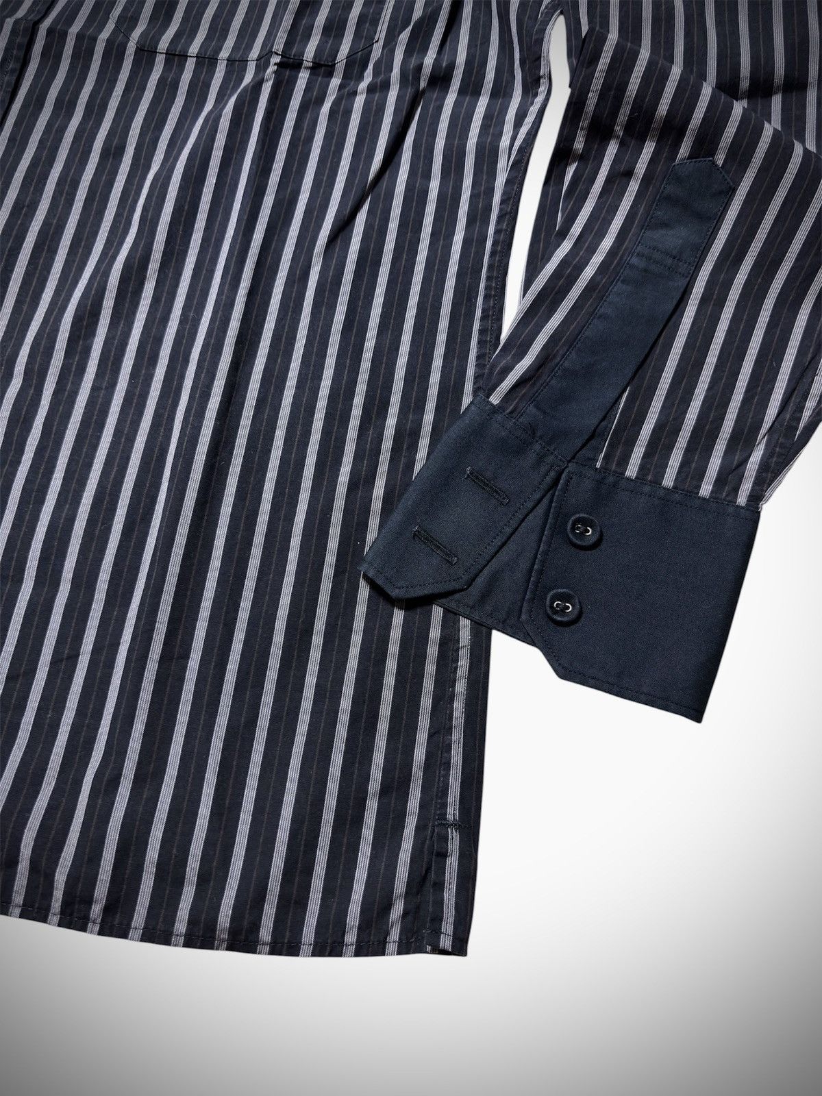 Jean Paul Gaultier Jean Paul Gaultier - Cotton Striped Long Sleeve Shirt Size US S / EU 44-46 / 1 - 5 Thumbnail