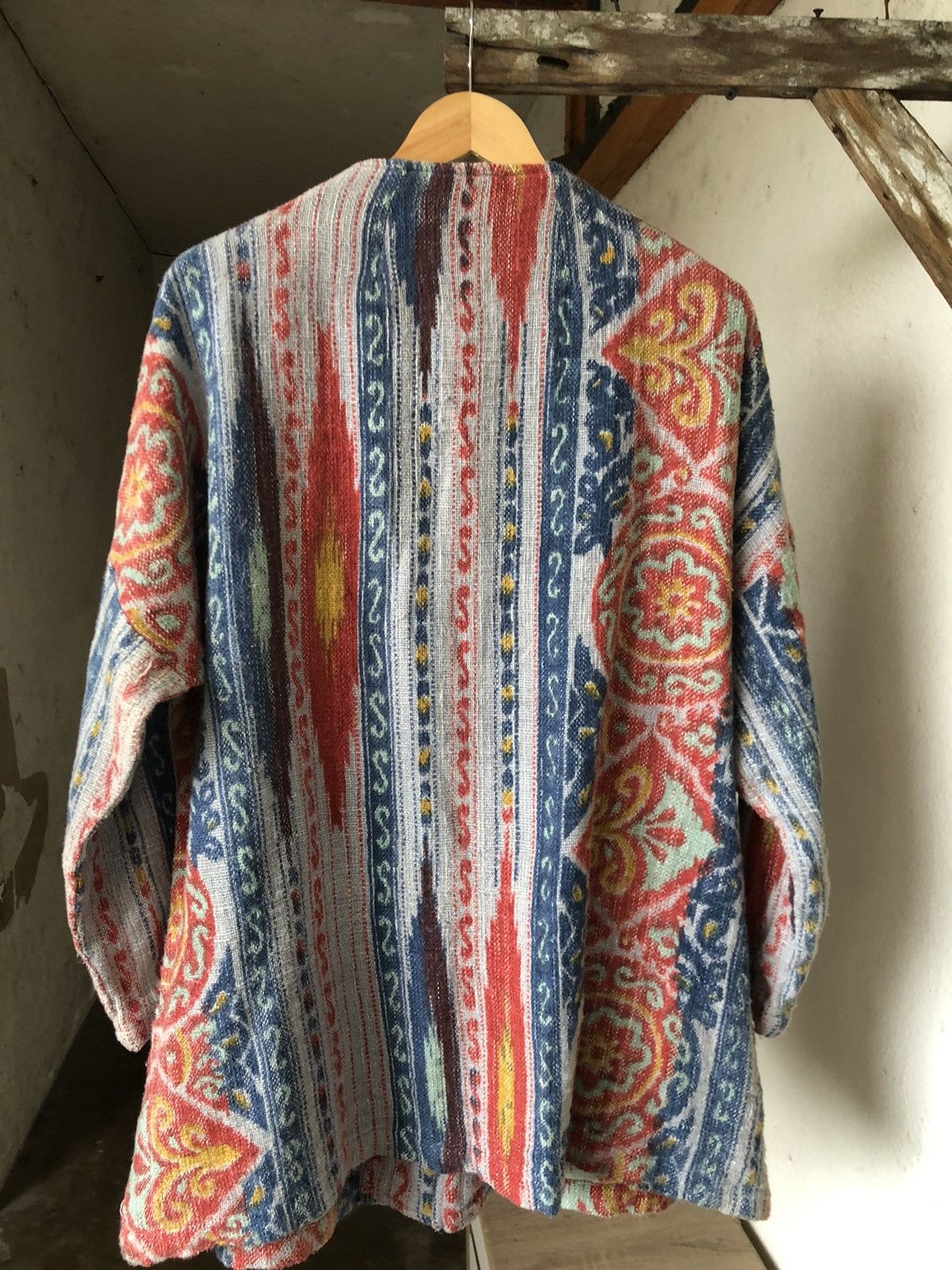 Native ❗️Sunder Native Cotton Knit Gaudy Oversize Jacket Like Coogi Size US M / EU 48-50 / 2 - 16 Thumbnail