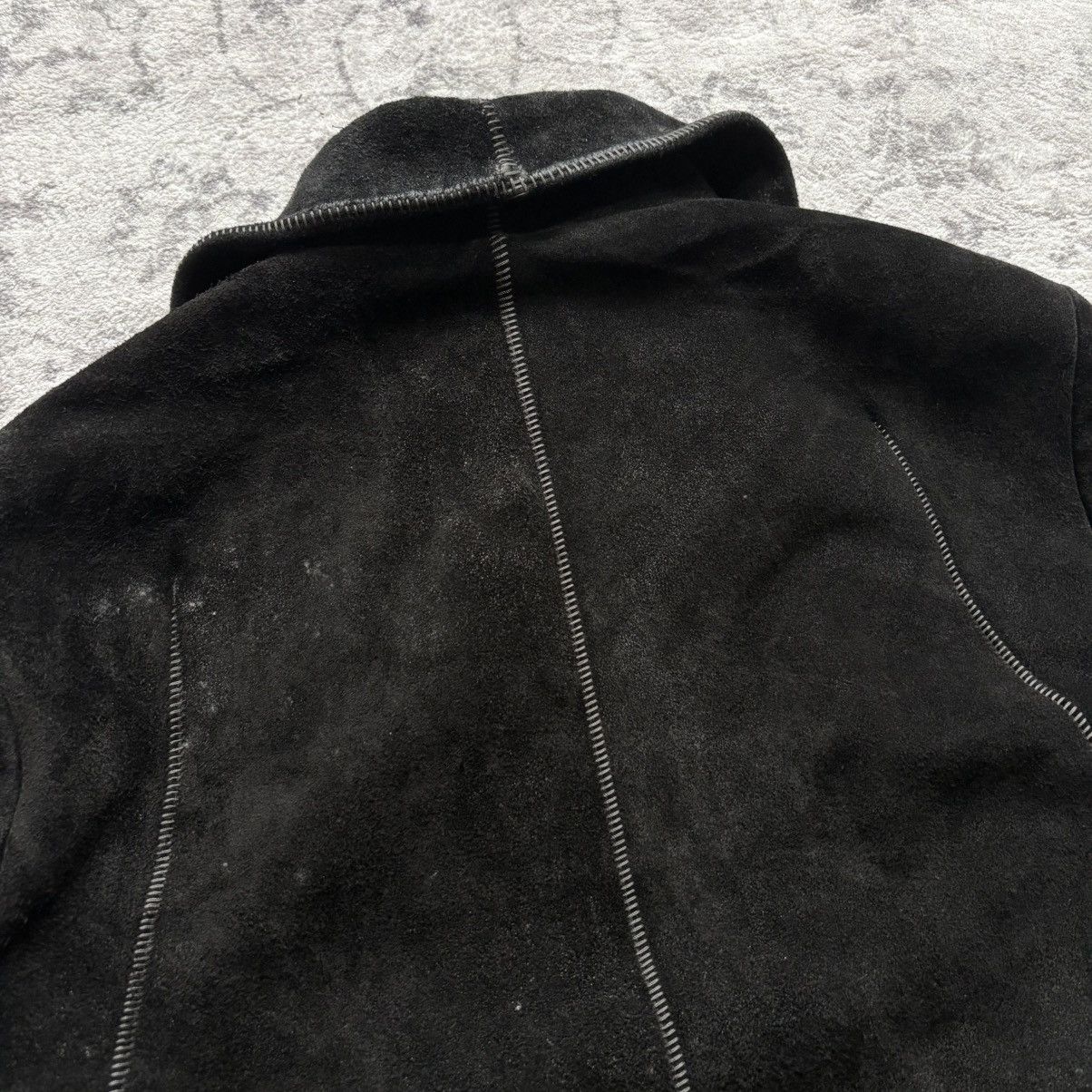 Isaac Sellam Experience Isaac Sellam Suede Leather Spine Jacket Black | Size M Size US M / EU 48-50 / 2 - 12 Thumbnail