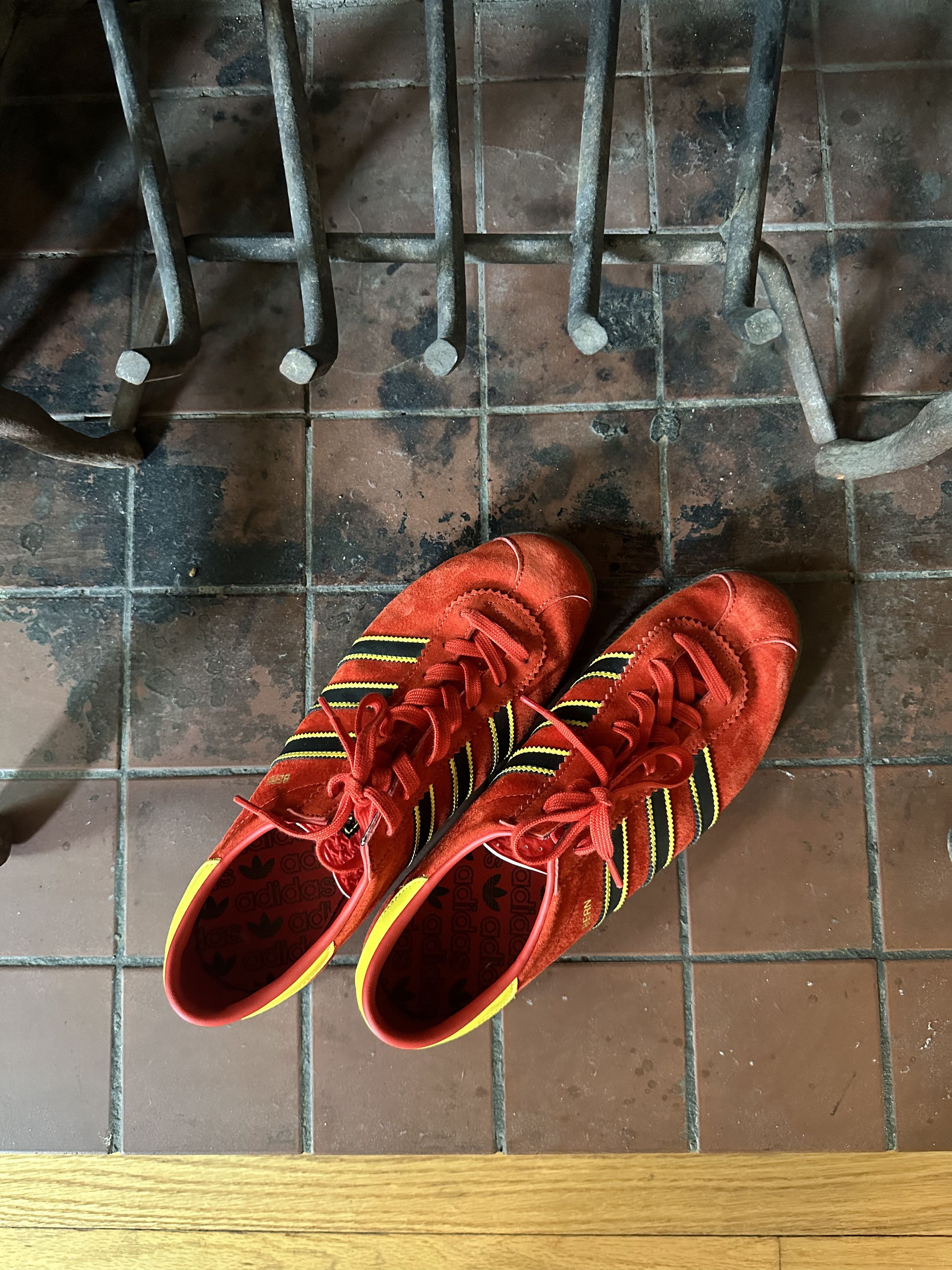 Adidas Rare Red Yellow and Black Adidas Bern Size US 11.5 / EU 44-45 - 6 Thumbnail