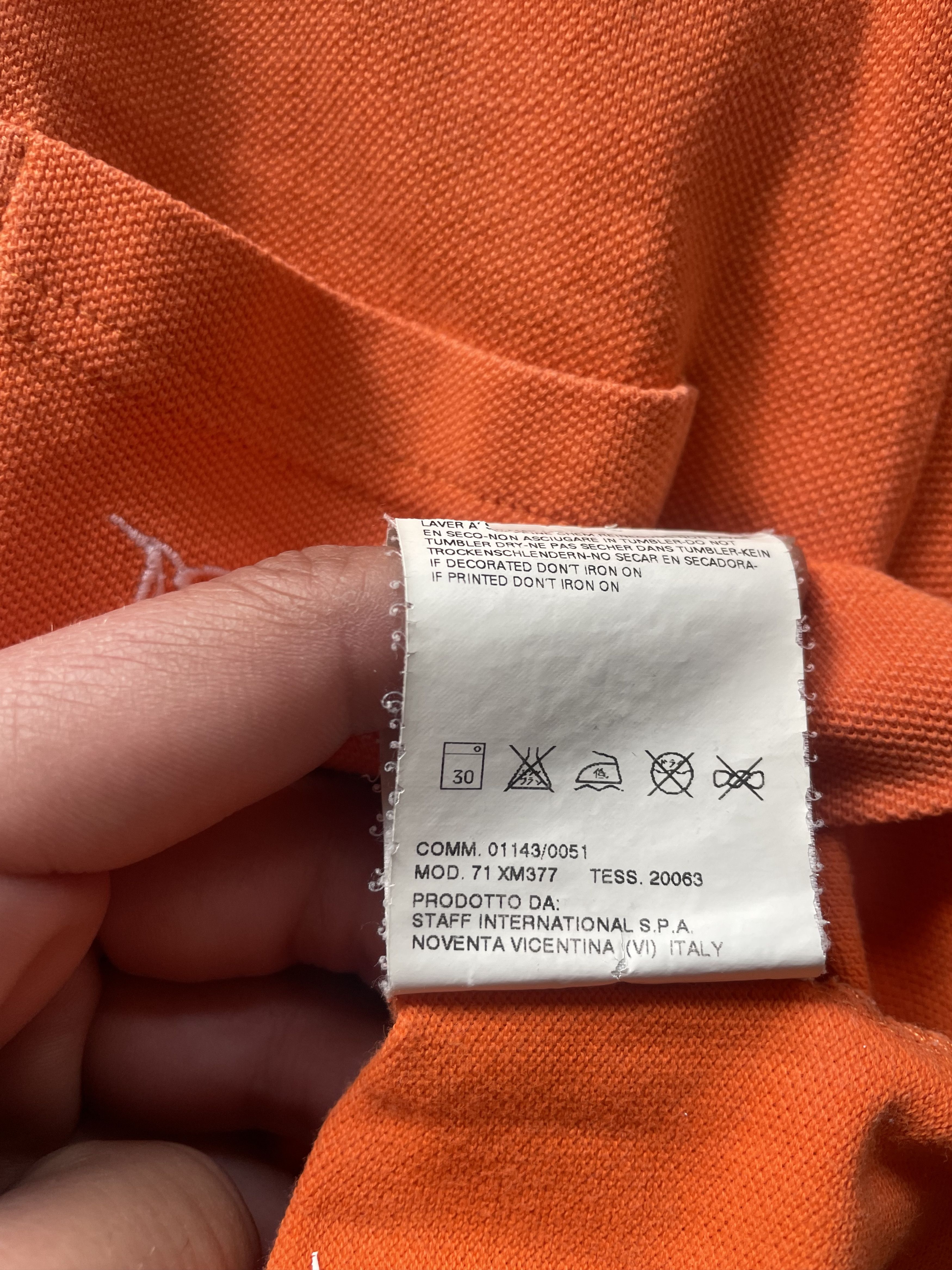 Dsquared2 SS05 Graffiti Logo Polo Orange Size US L / EU 52-54 / 3 - 11 Thumbnail