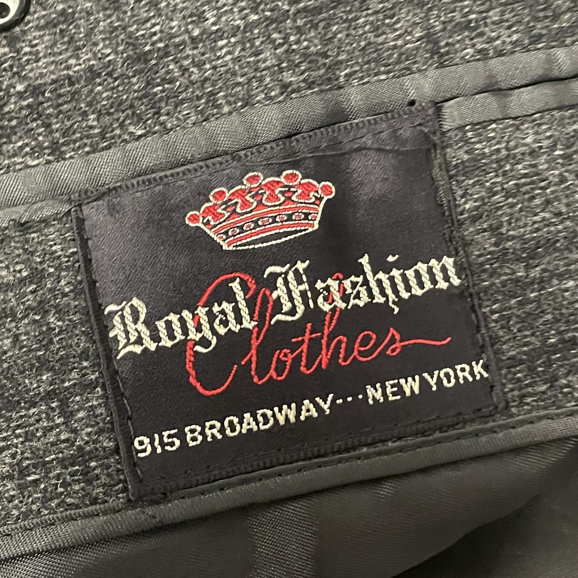 Other Vtg Royal Fashion Gray Black Top Plaid Trench Overcoat Size US XL / EU 56 / 4 - 4 Thumbnail