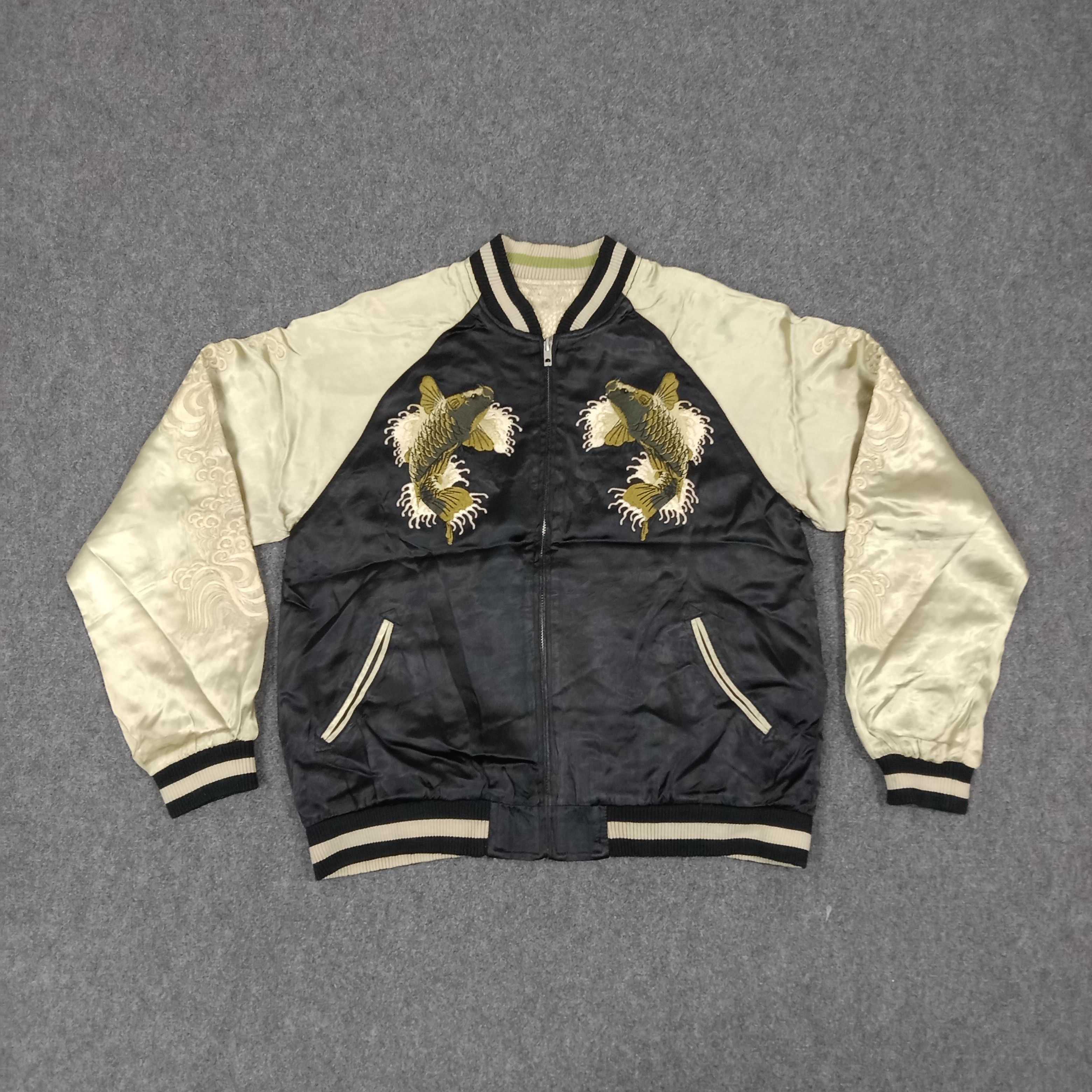 Japanese Brand Japanese Classic Script Reversible Sukajan Jacket C262N13 Size US M / EU 48-50 / 2 - 3 Thumbnail