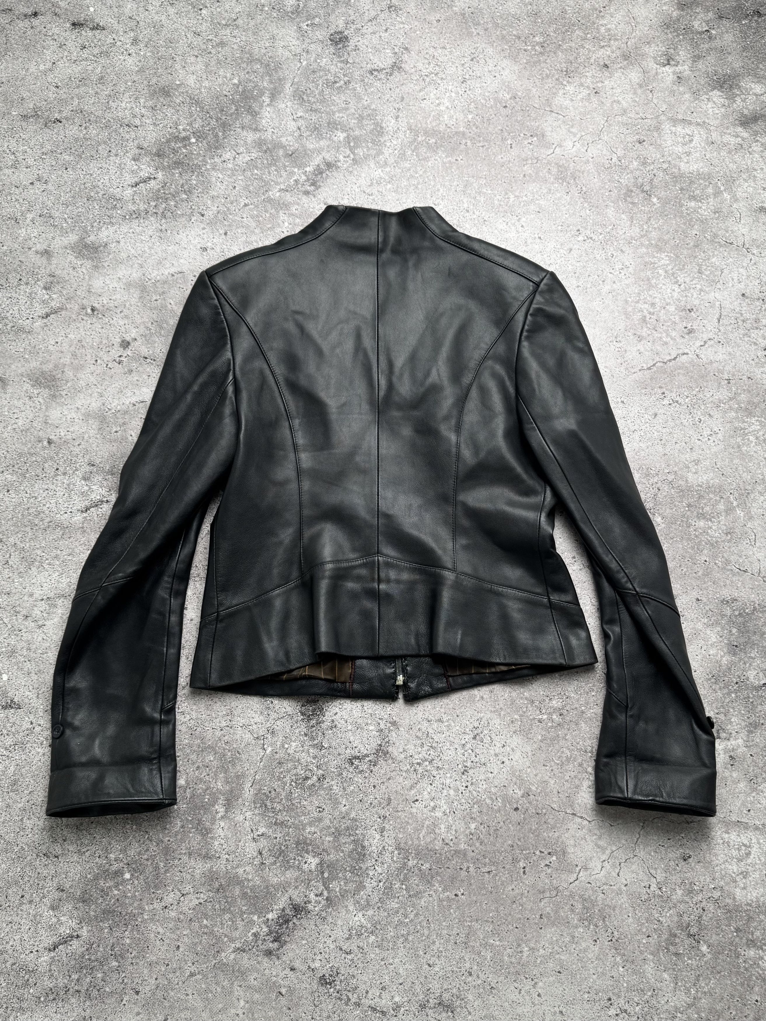 Vintage Vintage Cropped Leather Jacket C2(V484) Size M / US 6-8 / IT 42-44 - 11 Thumbnail