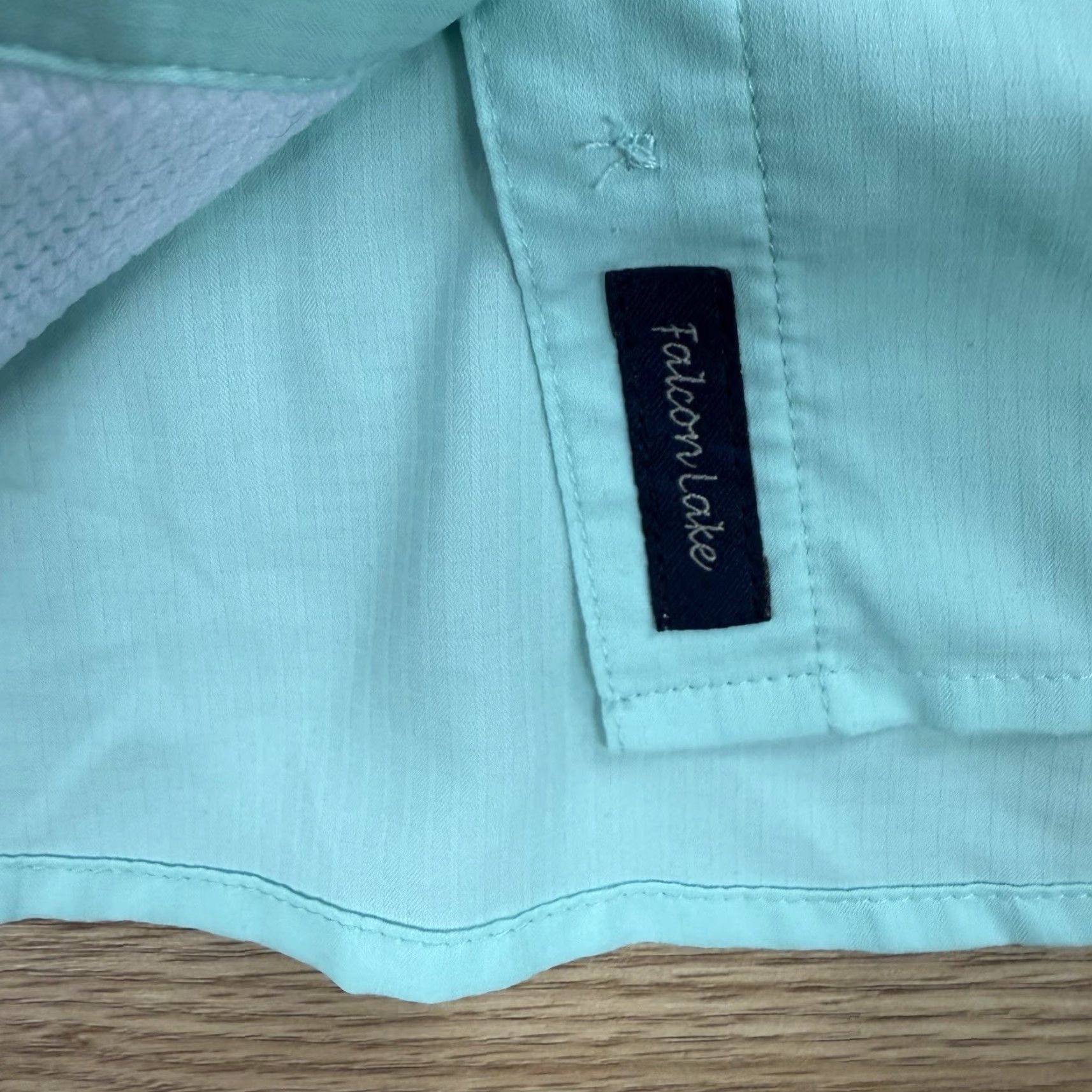 Vintage Magellan Shirt Womens Large Short Sleeve Button-Up Semi Fitted Green Fish Size L / US 10 / IT 46 - 7 Thumbnail