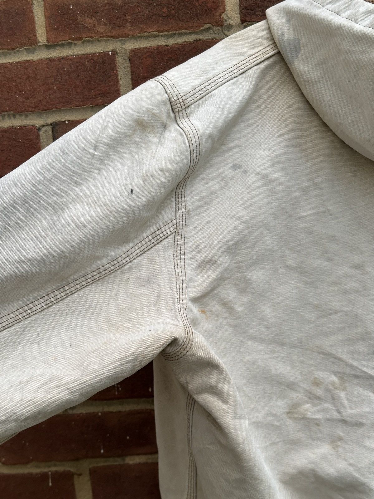 Carhartt Smoked Destroyed 90s Carhartt Thermal Lined Active Jacket Size US L / EU 52-54 / 3 - 17 Thumbnail