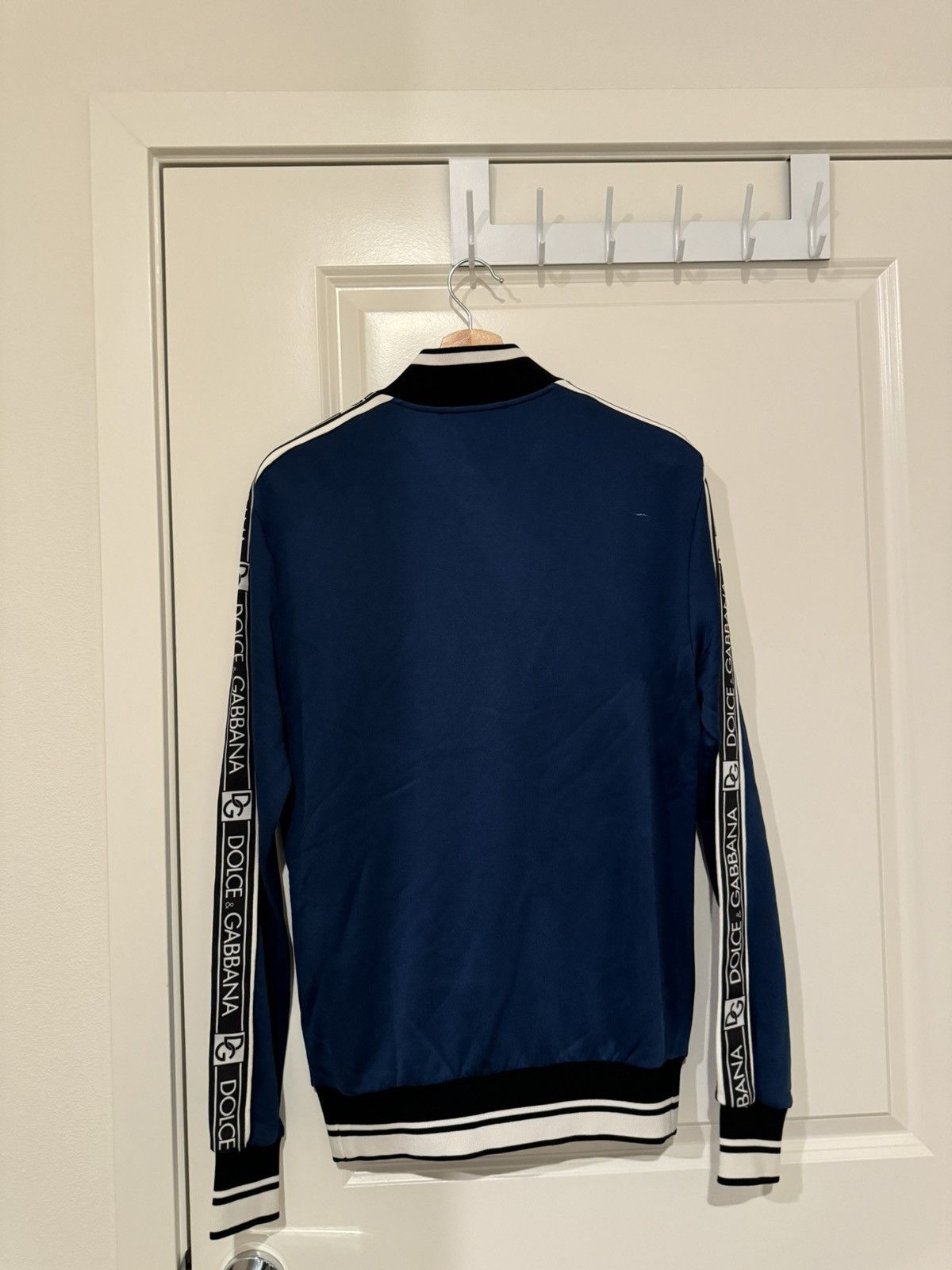 Dolce & Gabbana Dolce & Gabbana Stripe Jersey Zip up baseball sweatshirt Size US M / EU 48-50 / 2 - 2 Thumbnail