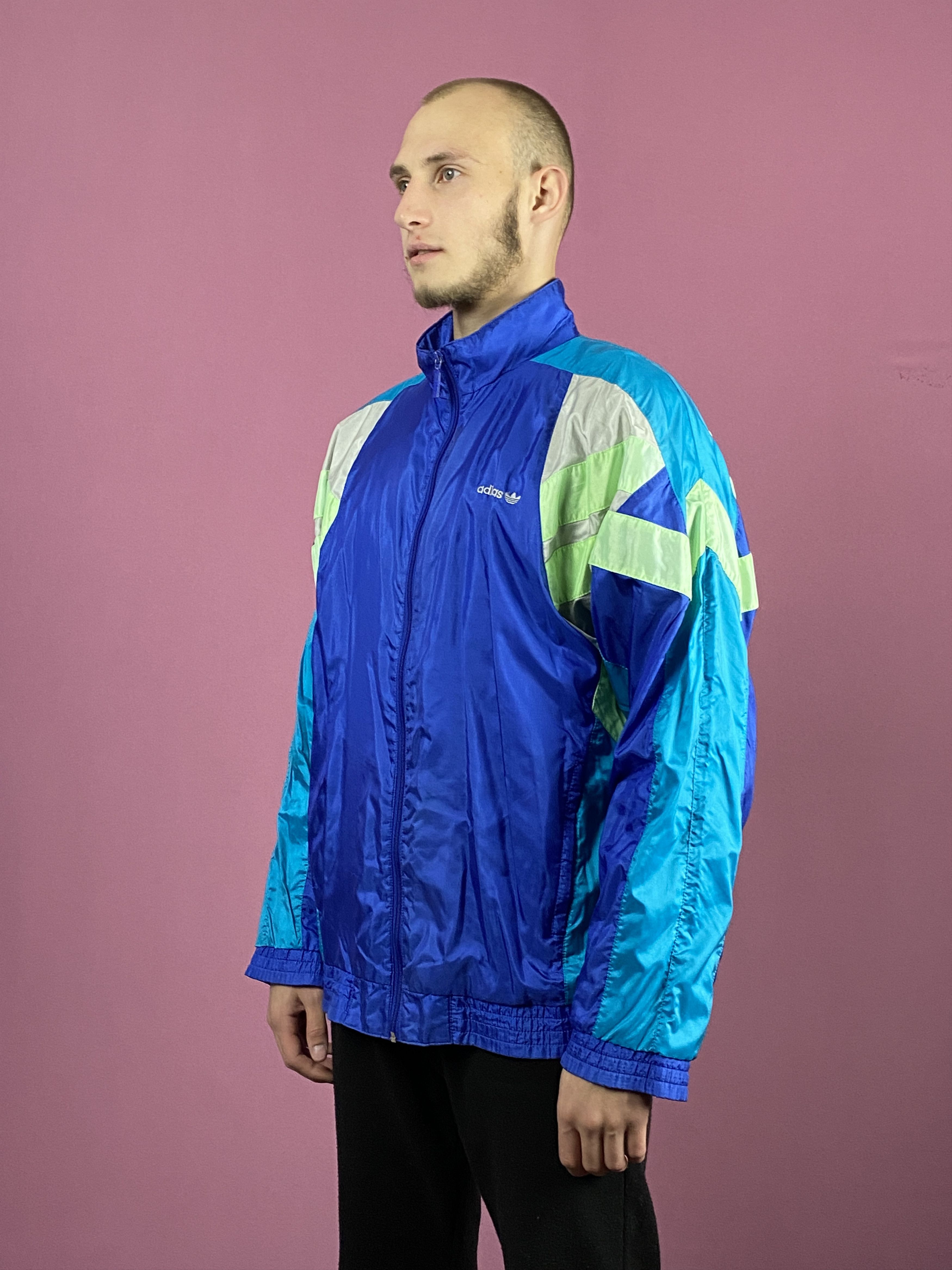 Adidas × Vintage 90s Adidas Vintage Men's Windbreaker Jacket - L Size US L / EU 52-54 / 3 - 2 Thumbnail