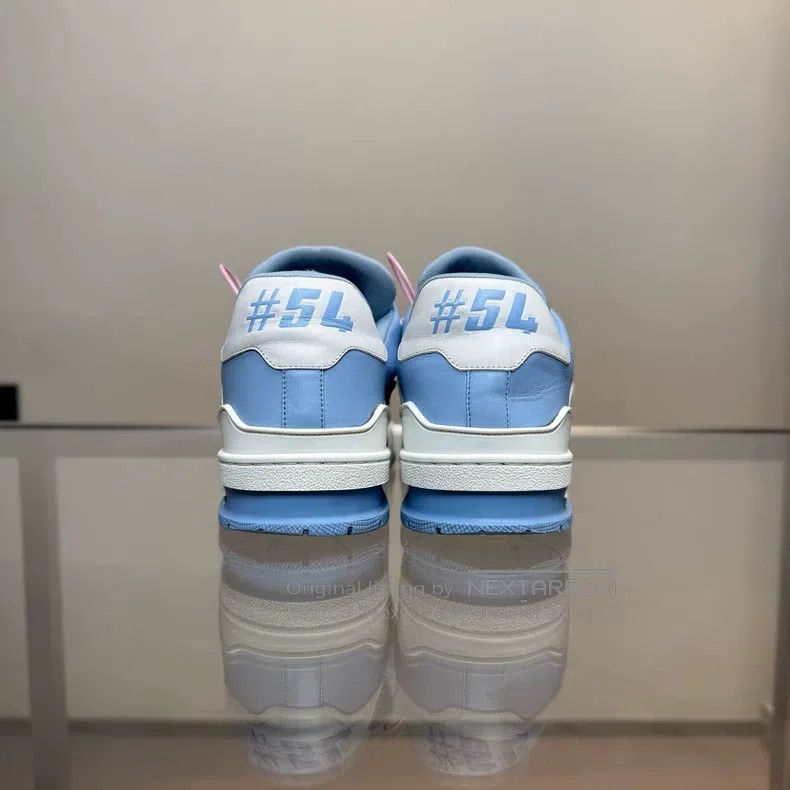 Louis Vuitton Louis Vuitton Trainer Sky Blue shoes Size US 7 / EU 40 - 6 Thumbnail