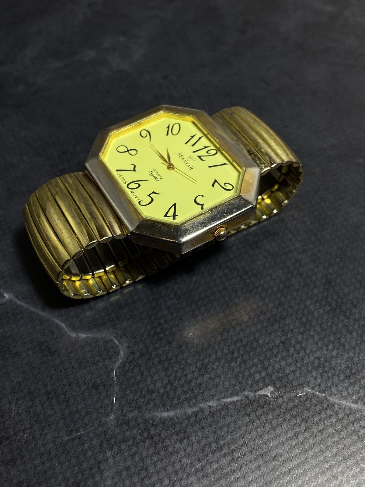 Jewelry Seastar Octagonal Gold Watch | Vintage Design Size ONE SIZE - 6 Thumbnail