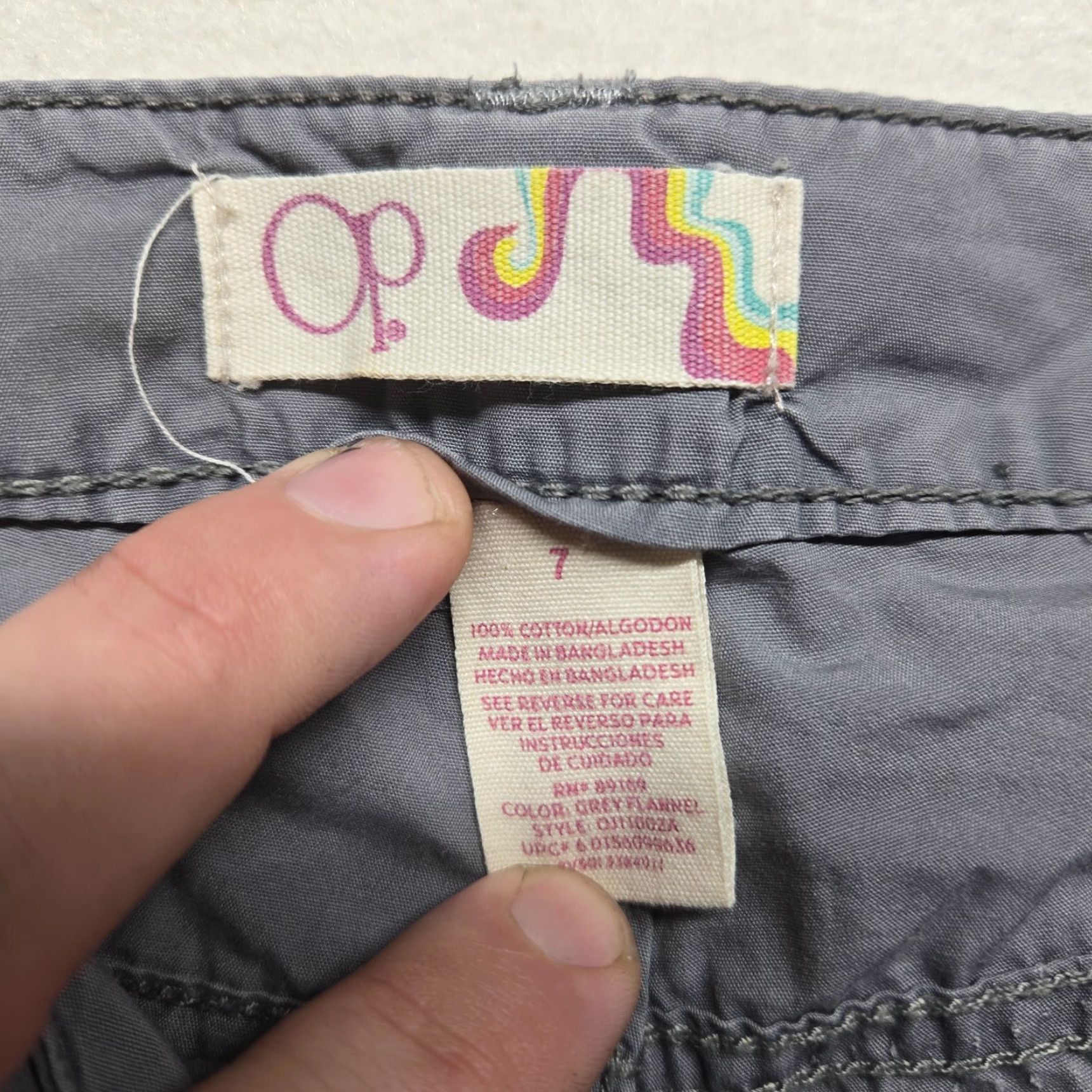 Ocean Pacific OP Ocean Pacific Capris Solid Gray Cropped Pants Women's 7 Tapered Cropped Pants 7 Ladies Gray Ocean Pacific Capris Size 28" / US 6 / IT 42 - 2 Thumbnail