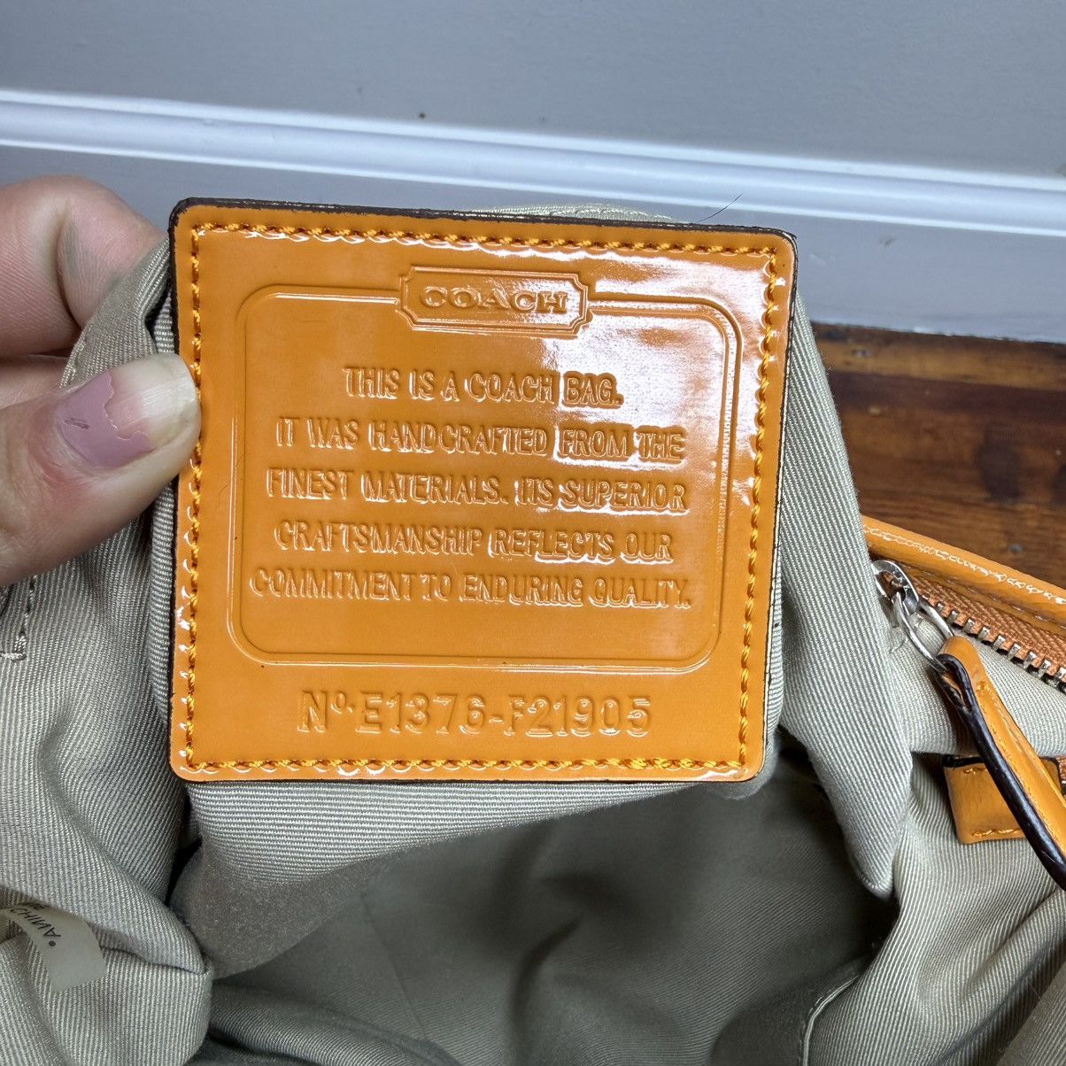 Coach Coach Khaki Signature Crossbody with Orange Trim Size ONE SIZE - 9 Thumbnail