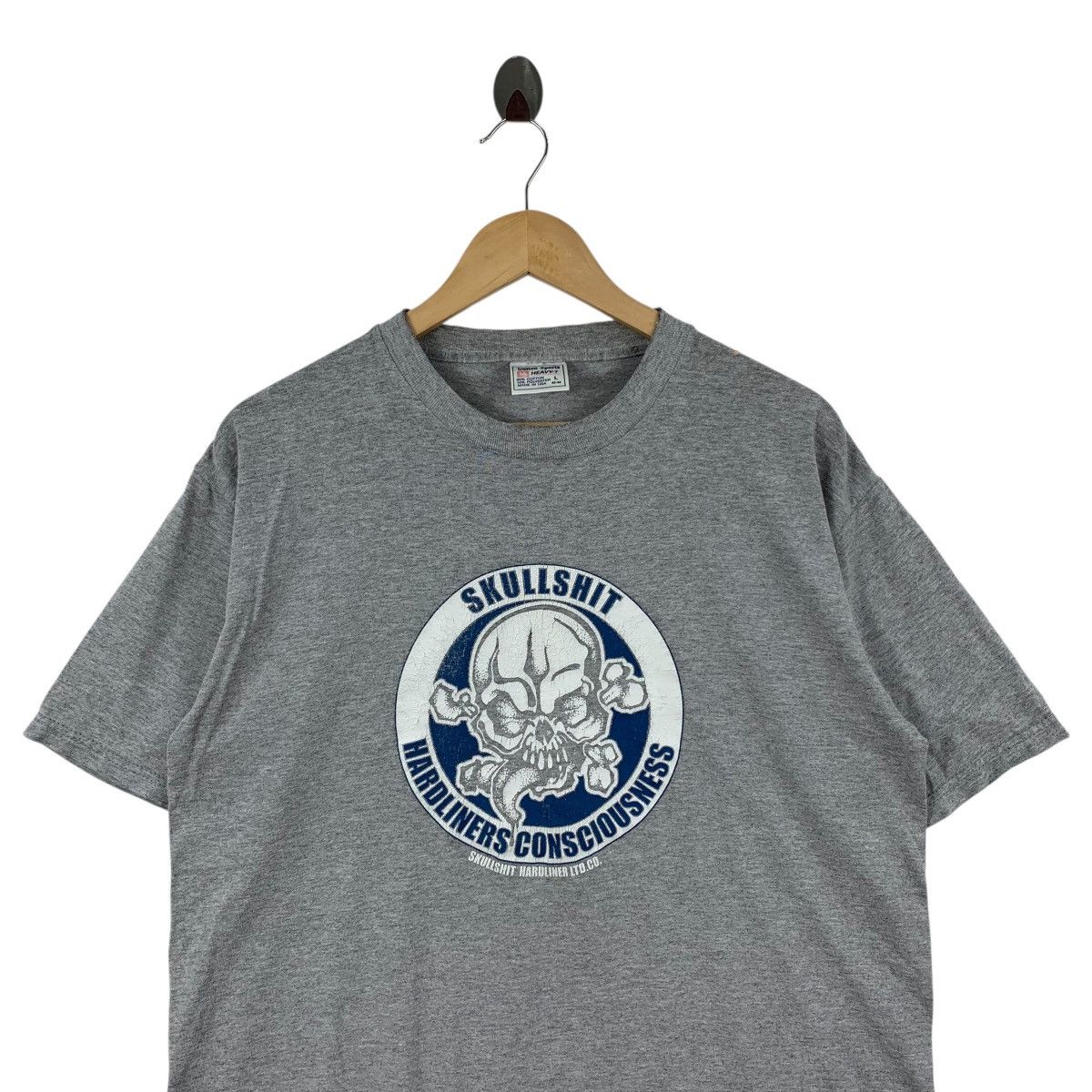Vintage Vintage 90s SKULLSHIT HARDLINERS CONSCIOUSNESS Japan Tshirt Size US L / EU 52-54 / 3 - 2 Thumbnail