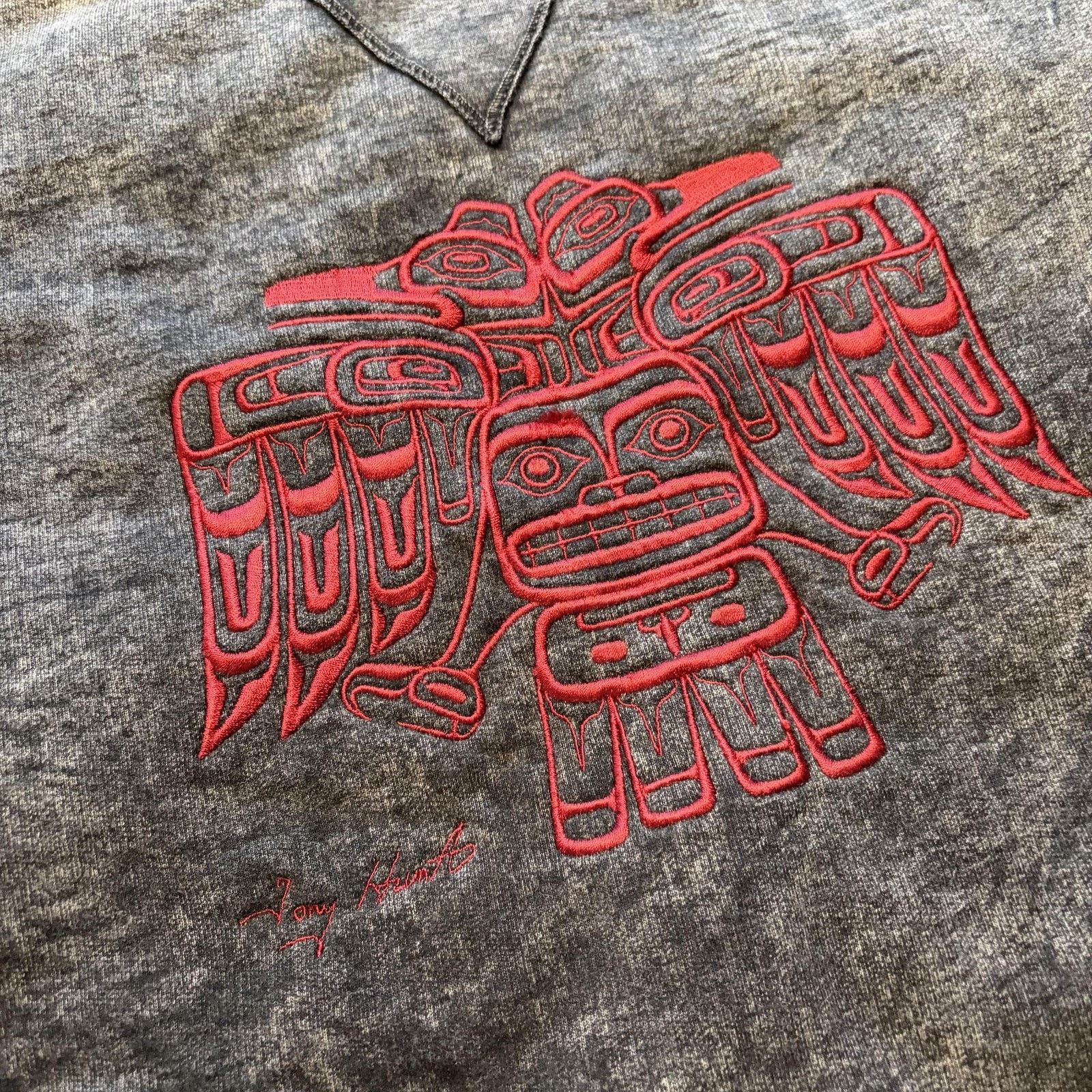 Vintage Vtg English Bay Sweatshirt Men XL Gray Tony Hunt Thunderbird Size US XL / EU 56 / 4 - 4 Thumbnail
