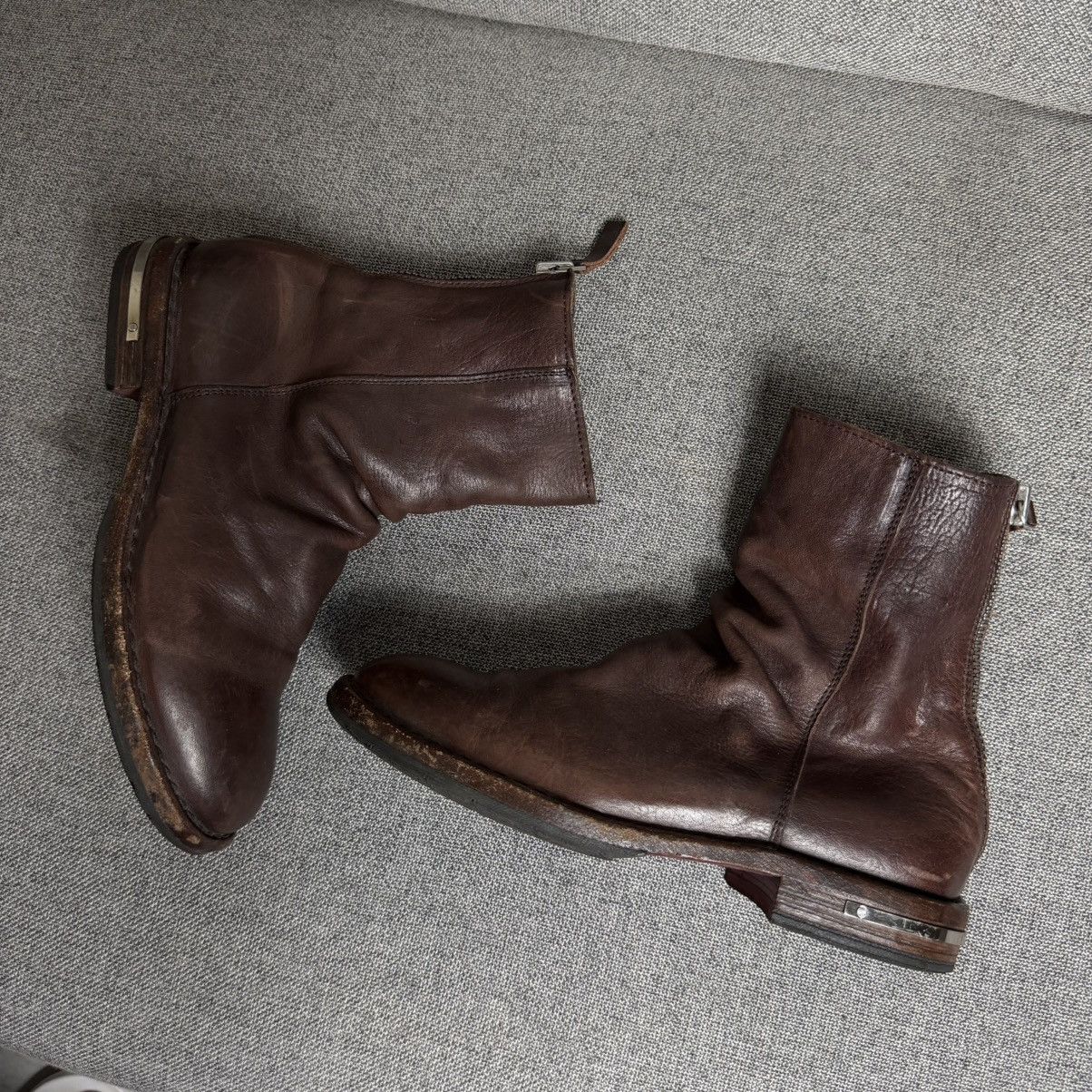 MoMA MoMA Avantgarde Back Zip Leather Guidi Style Boots Size US 7 / IT 37 - 11 Thumbnail