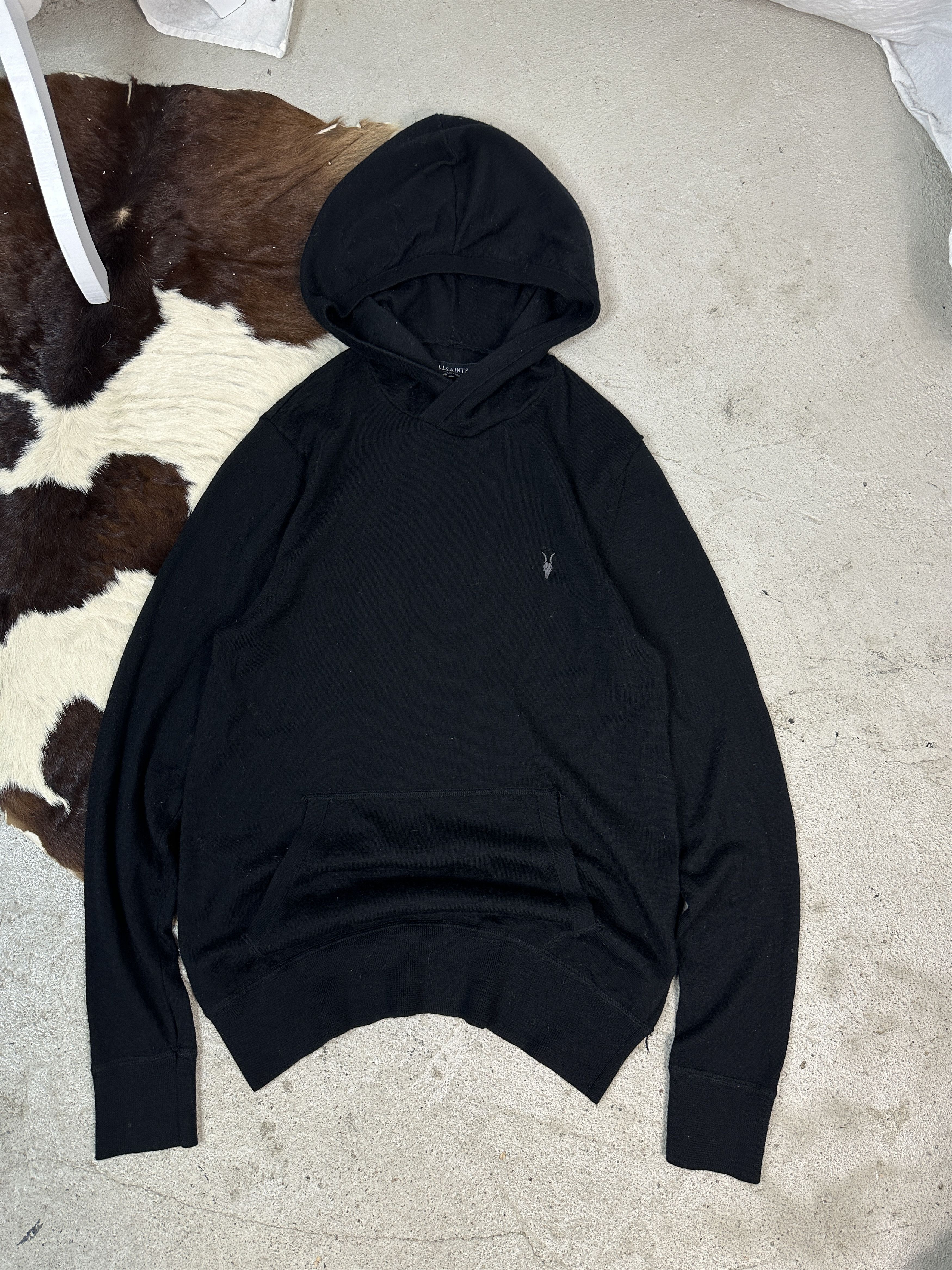 Allsaints × Vintage Vintage streetwear allsaints woolen hoodie sweater Size US L / EU 52-54 / 3 - 2 Thumbnail