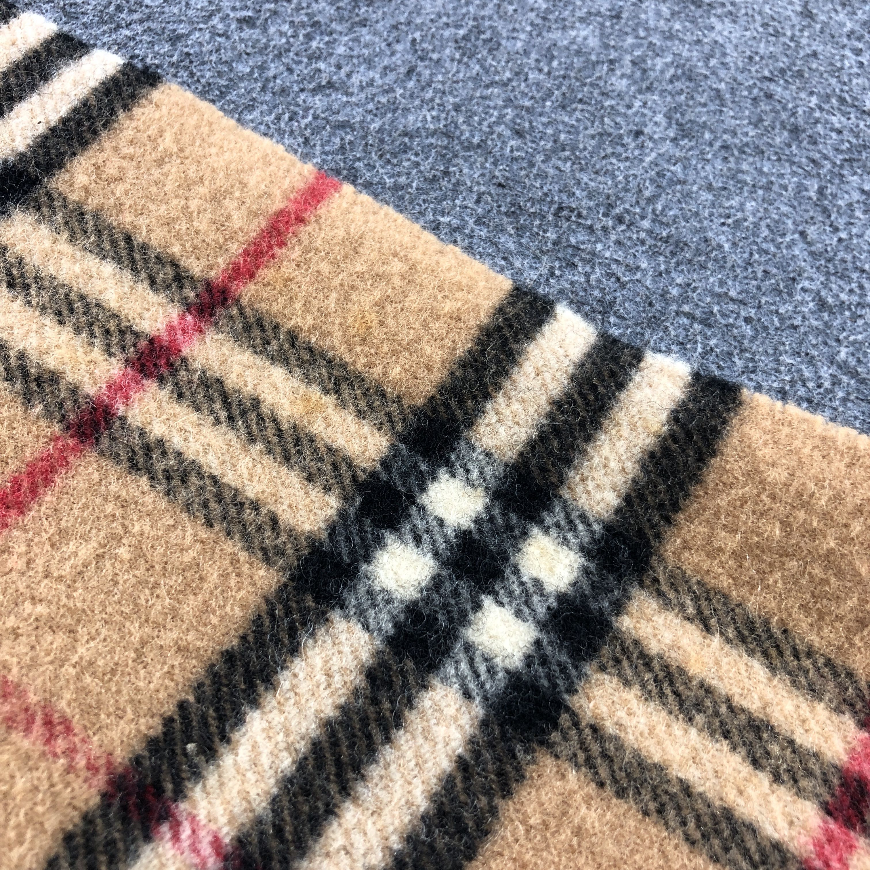 Burberry Burberry Tan Nova Check Wool Scarf Muffler V2922 Size ONE SIZE - 5 Thumbnail