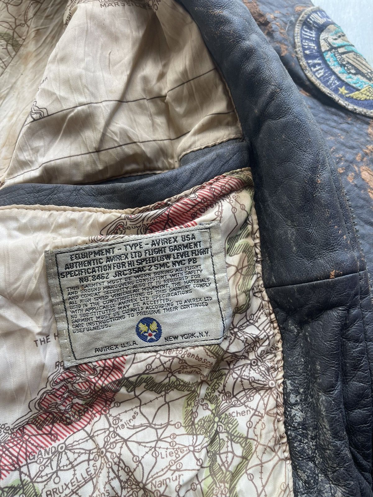 Avirex Avirex G-1 Flight Jacket ‘88 Vintage Leather US Navy Patches Size US M / EU 48-50 / 2 - 13 Thumbnail