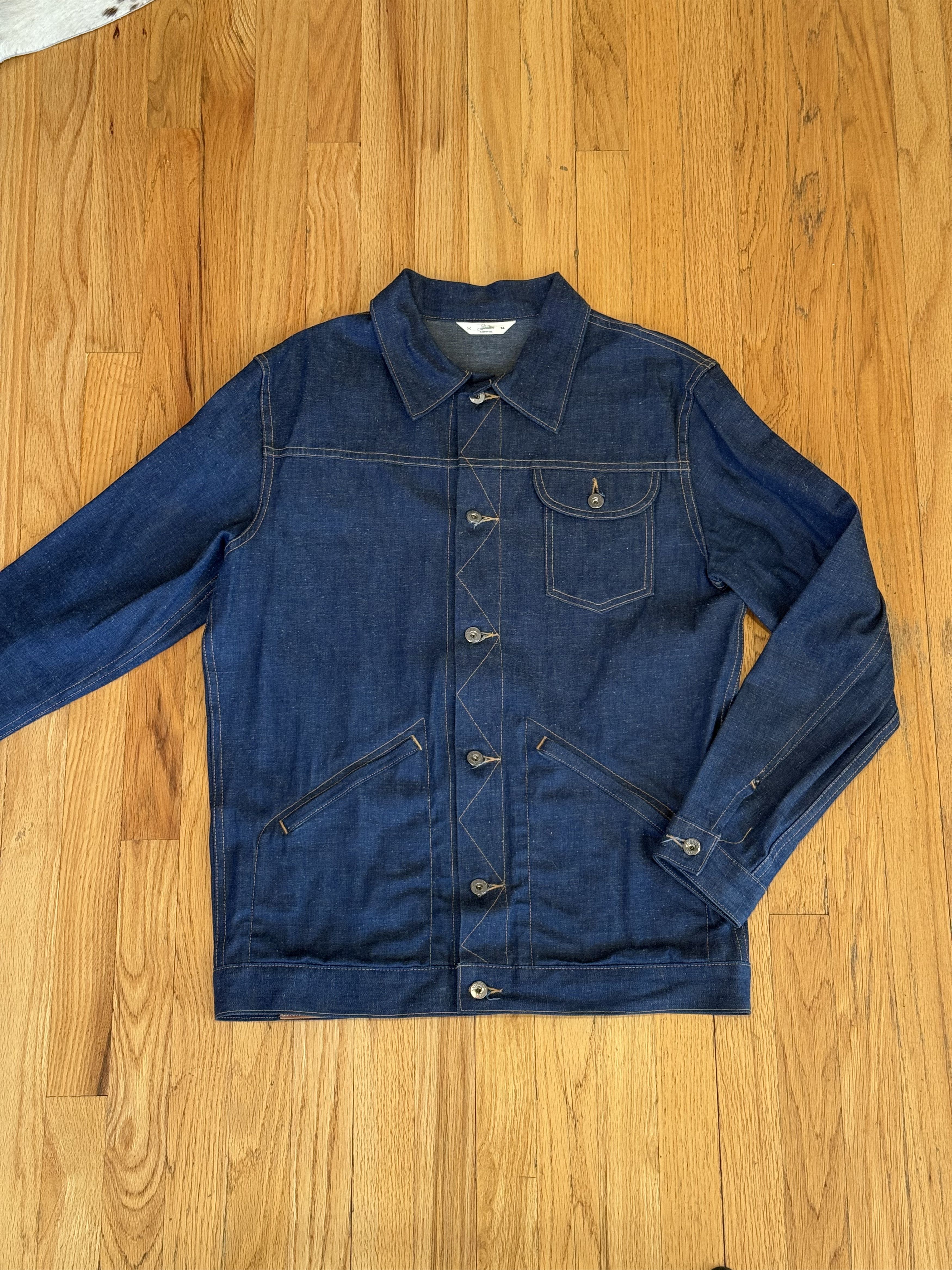 3sixteen 3sixteen Indigo Nep Ranch Jacket XL Selvedge Denim MiUSA Size US XL / EU 56 / 4 - 2 Thumbnail