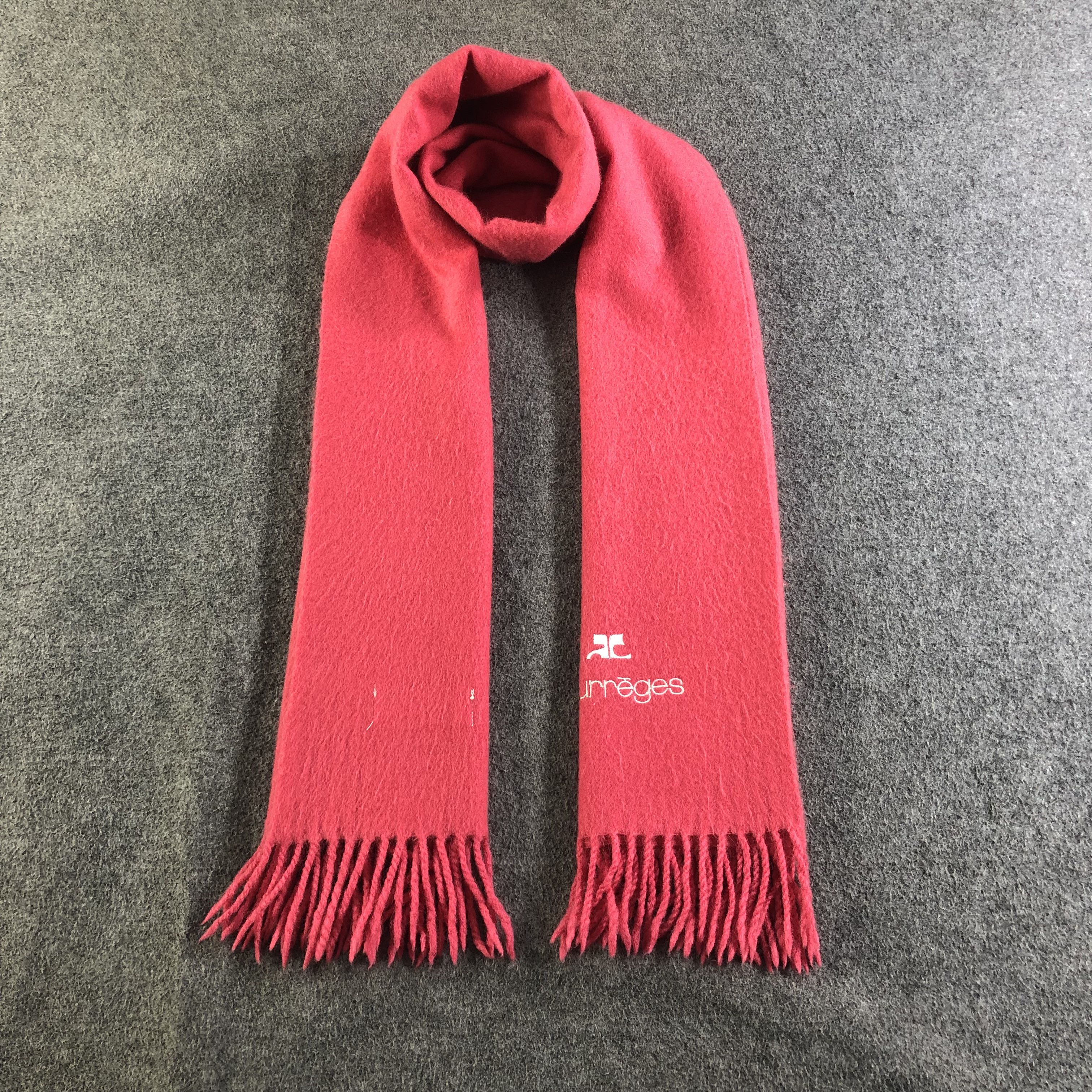 Courreges Courreges Pink Wool Scarf Muffler V2041 Size ONE SIZE - 1 Thumbnail