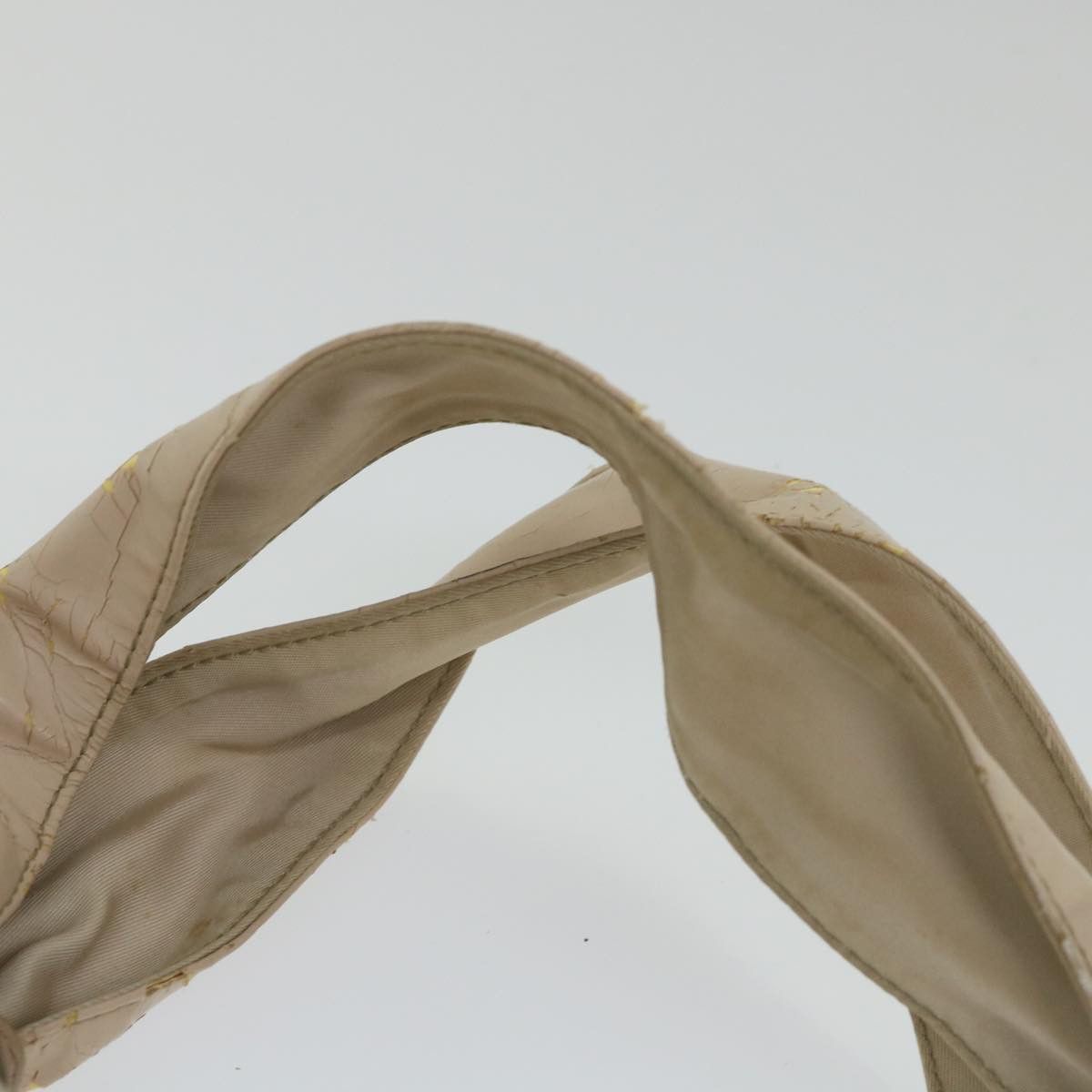 Salvatore Ferragamo Salvatore Ferragamo Shoulder Bag Nylon Patent Leather Beige Size ONE SIZE - 9 Thumbnail
