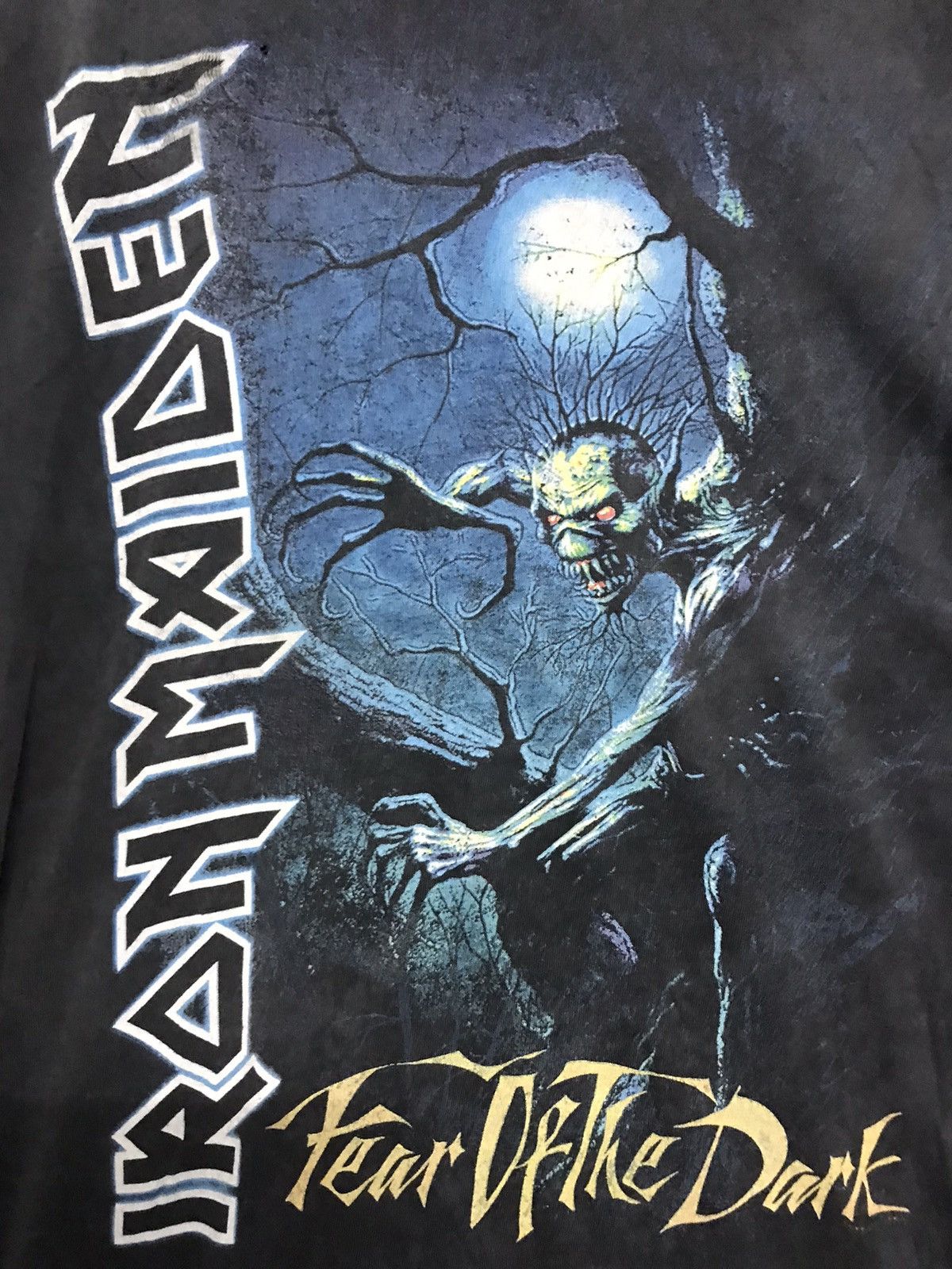 Band Tees × H&M × Iron Maiden Iron Maiden Fear of the Dark Sunfaded Tees Size US M / EU 48-50 / 2 - 3 Thumbnail