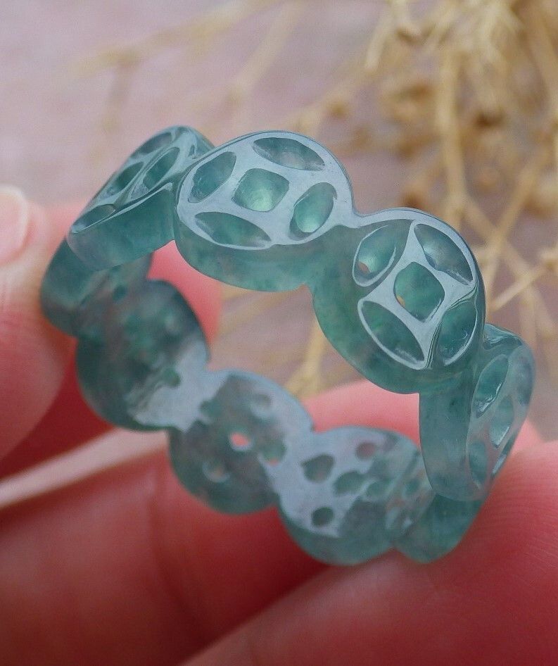 Other 108635 VS Certified Jadeite Jade Ring OLD Money Circle NO.9 Size ONE SIZE - 4 Thumbnail